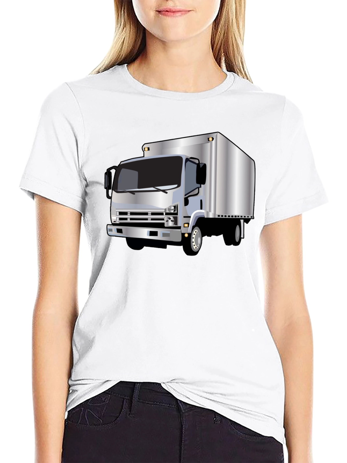 Truck Graphic Tee - Black Short Sleeve T-Shirt