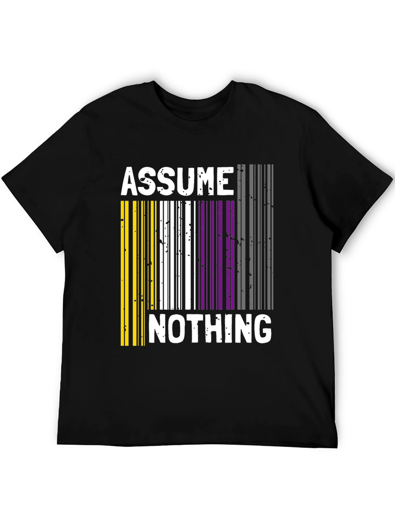 Assume Nothing Barcode Pride T-Shirt