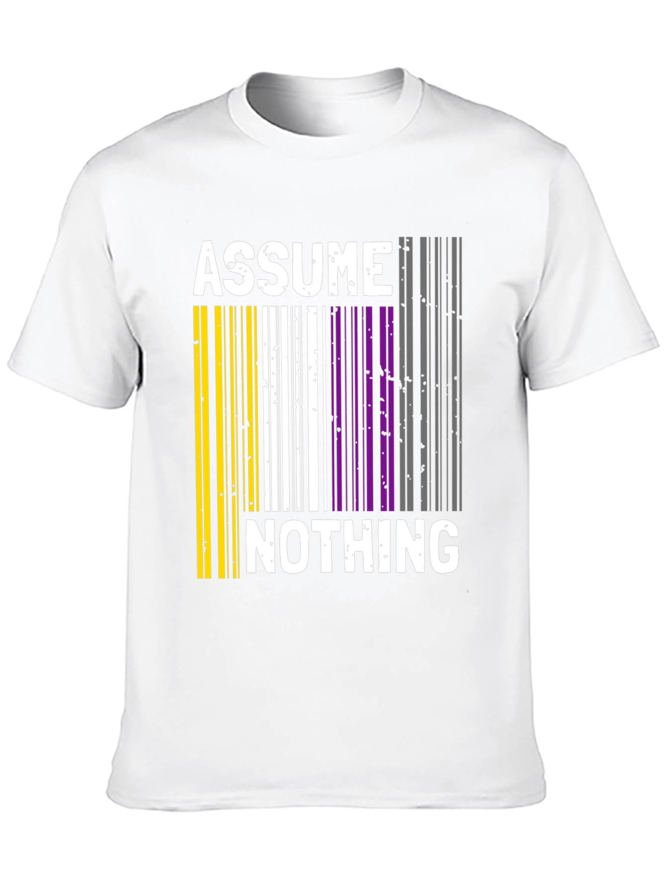 Assume Nothing Barcode Pride T-Shirt