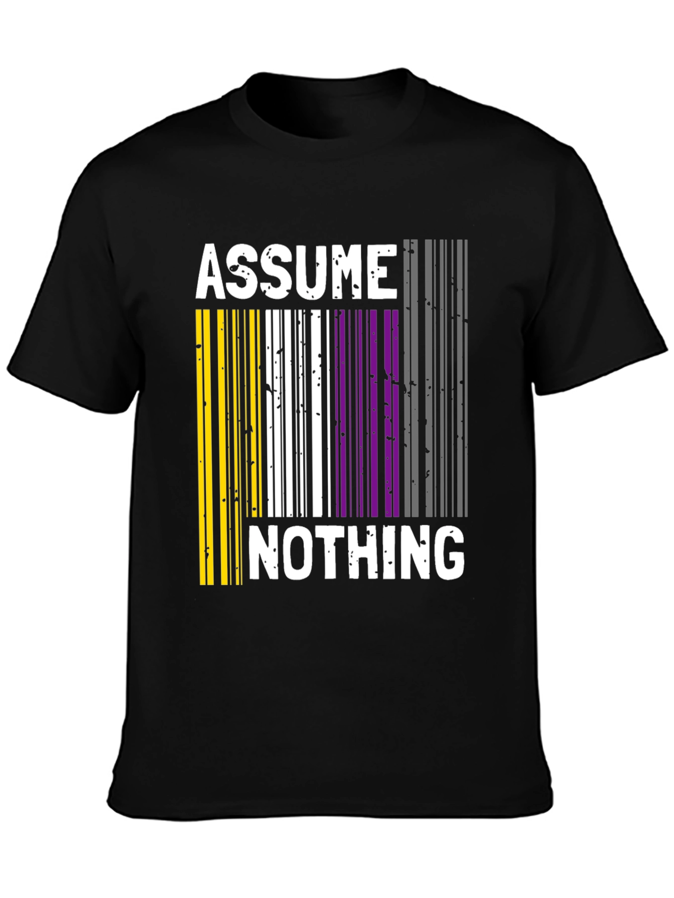 Assume Nothing Barcode Pride T-Shirt