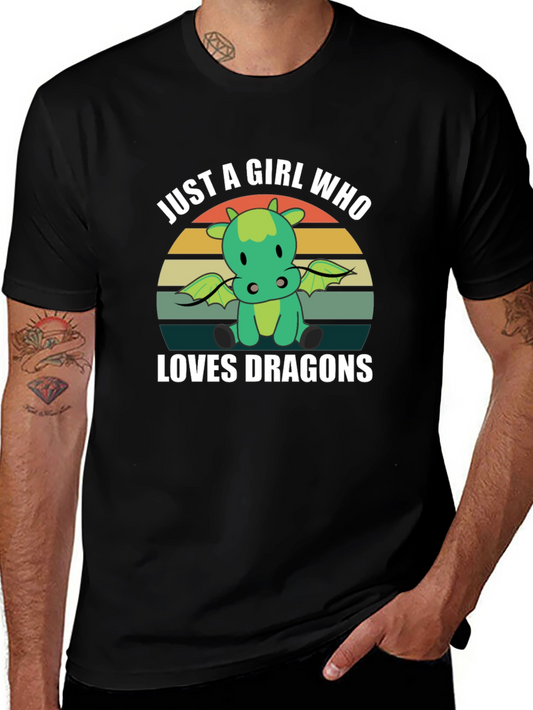 Just A Girl Who Loves Dragons T-Shirt
