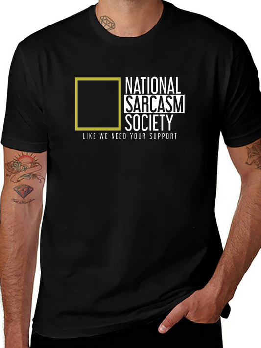 National Sarcasm Society Black T-Shirt