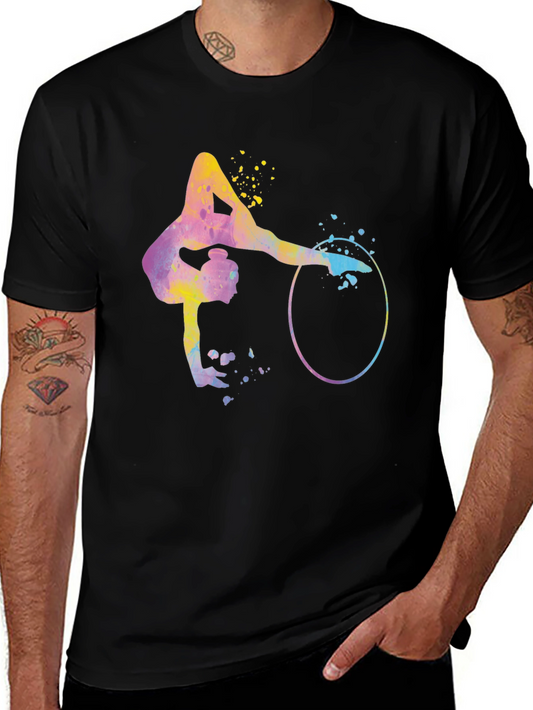 Watercolor Gymnast T-Shirt - Artistic Athlete Design