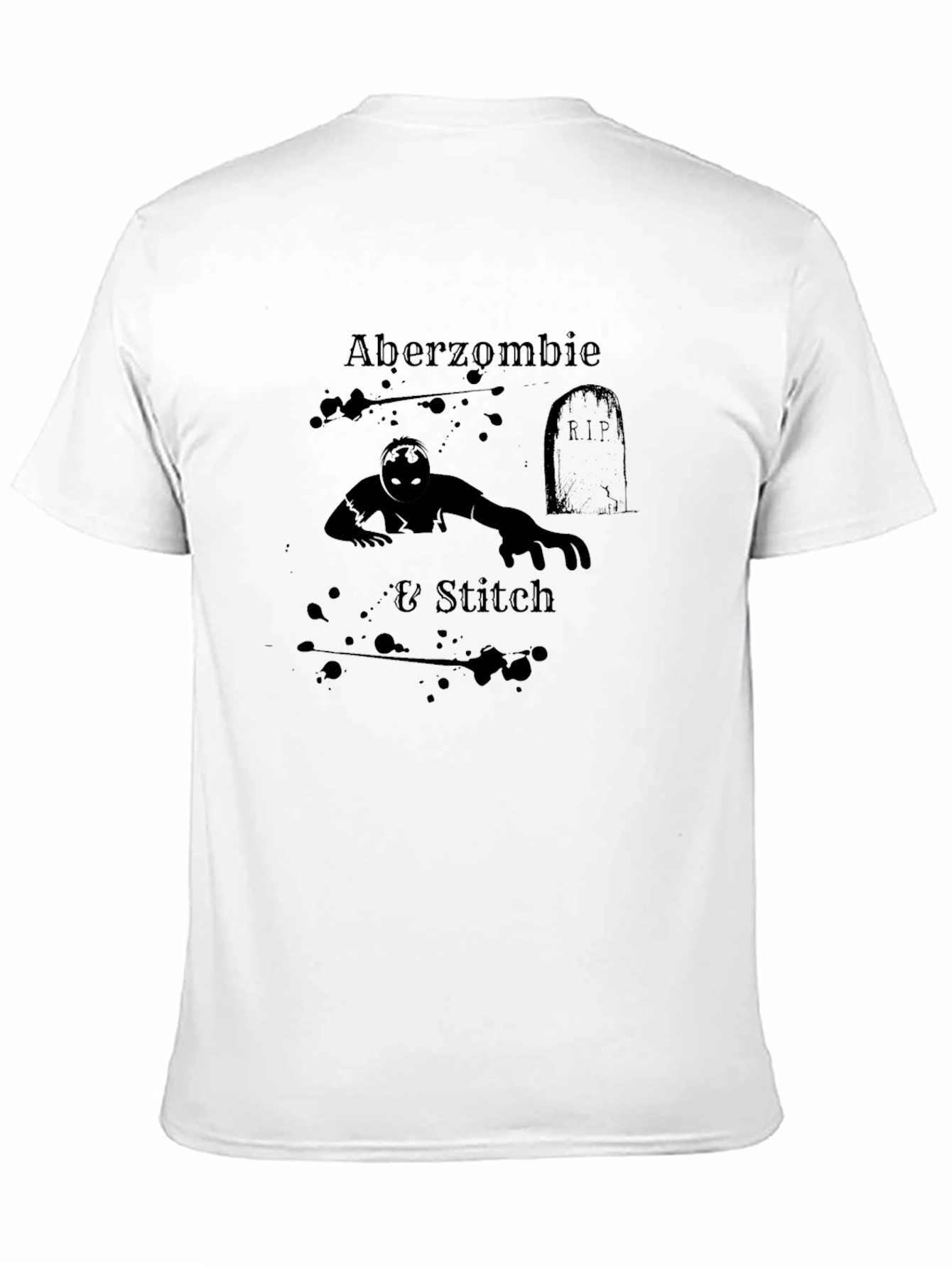 Aberzombie & Stitch Black Graphic Tee