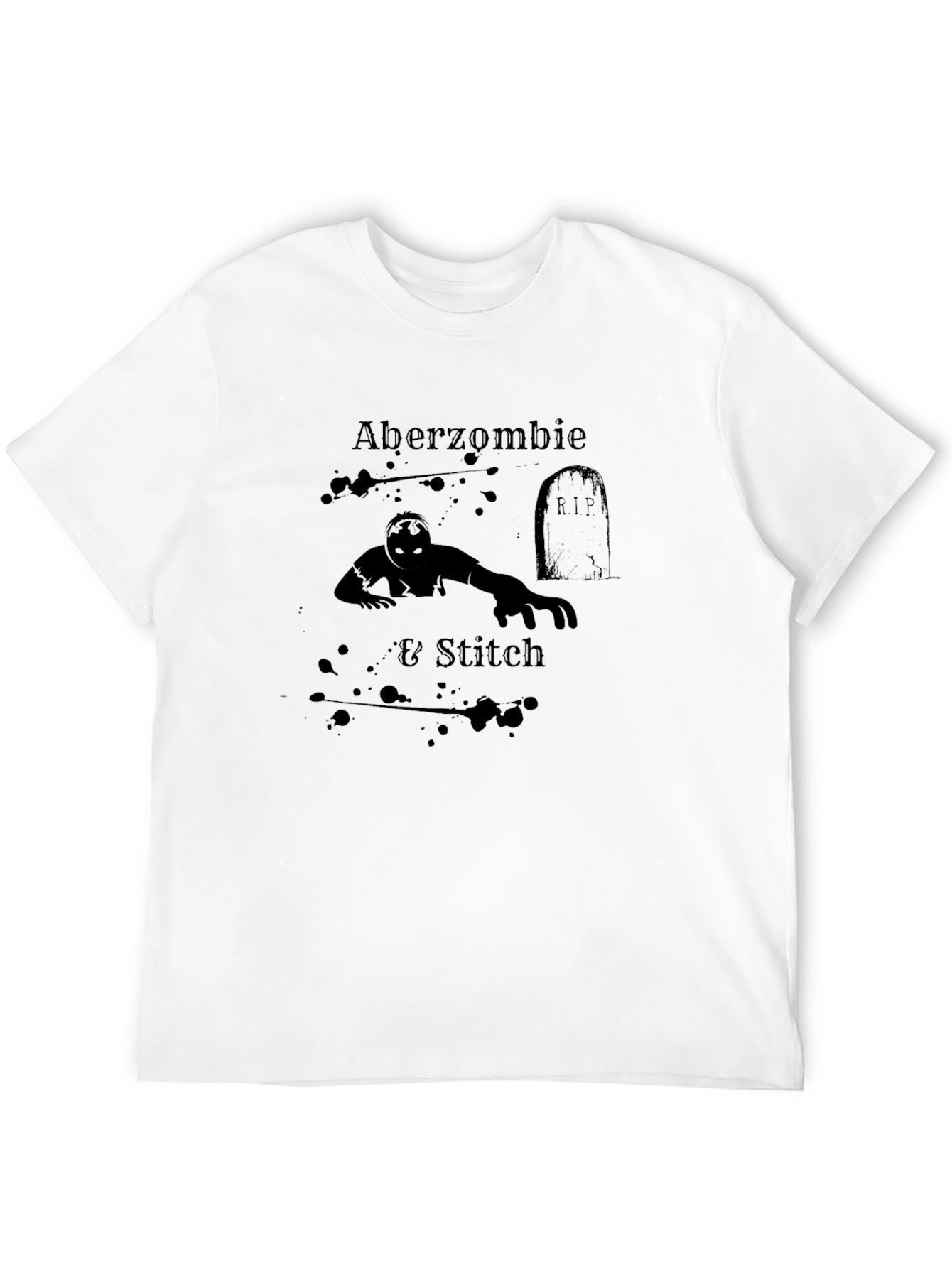 Aberzombie & Stitch Black Graphic Tee