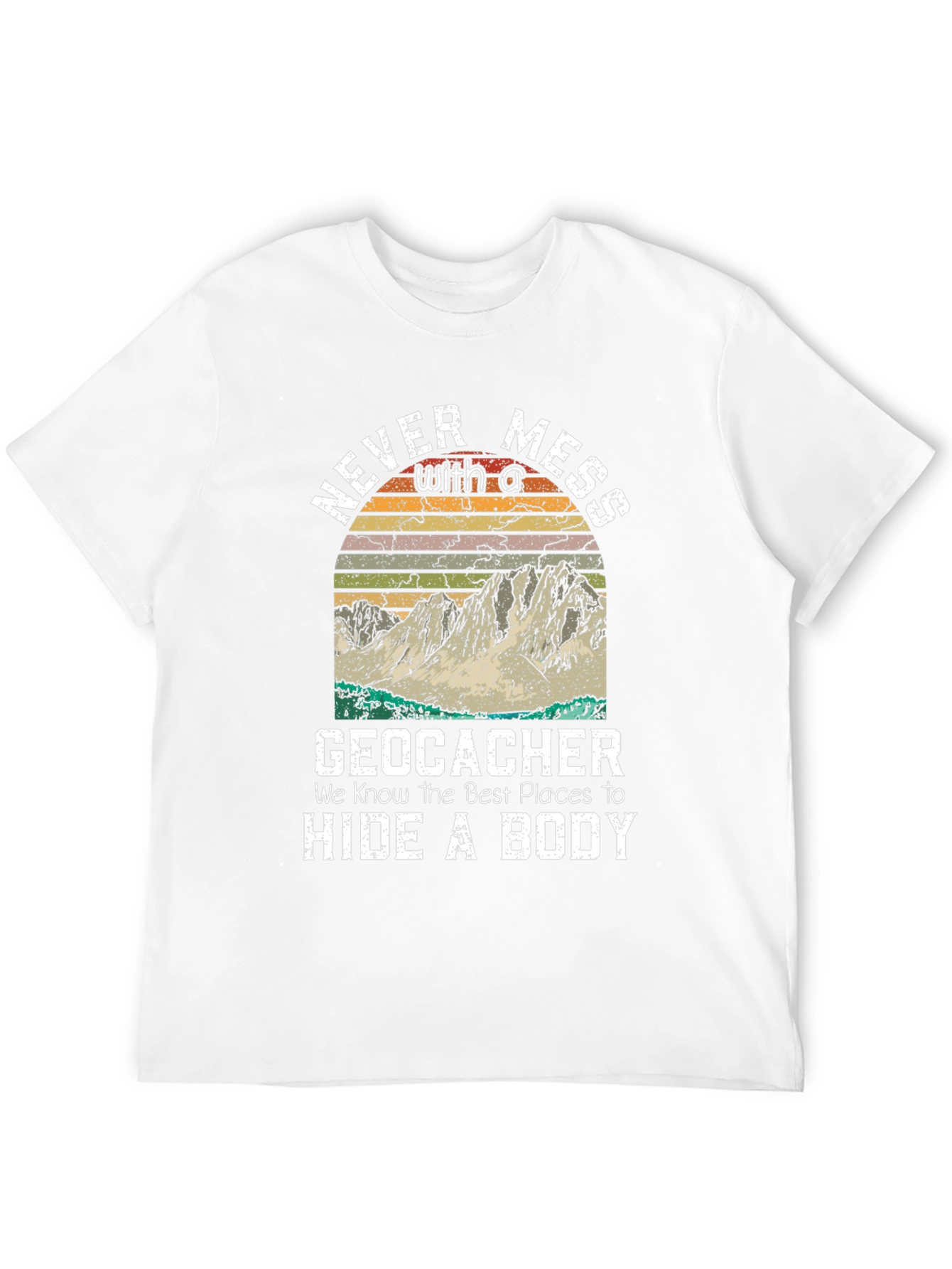 Geocacher Hide a Body Graphic Tee