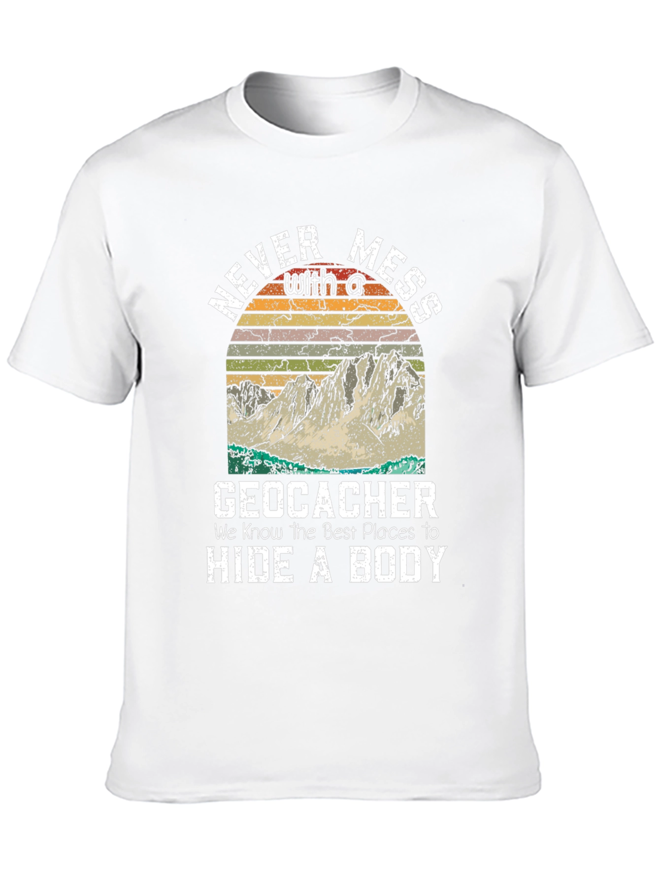 Geocacher Hide a Body Graphic Tee