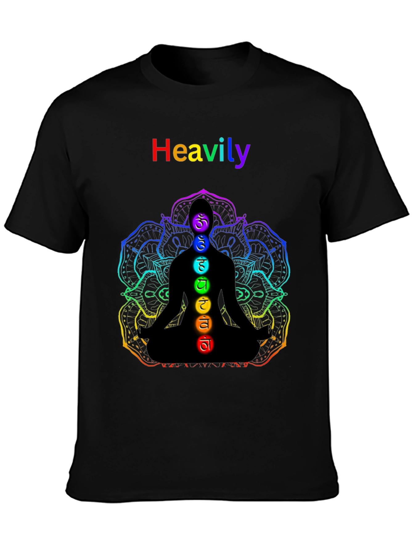 Chakra Meditation T-Shirt - Heavily