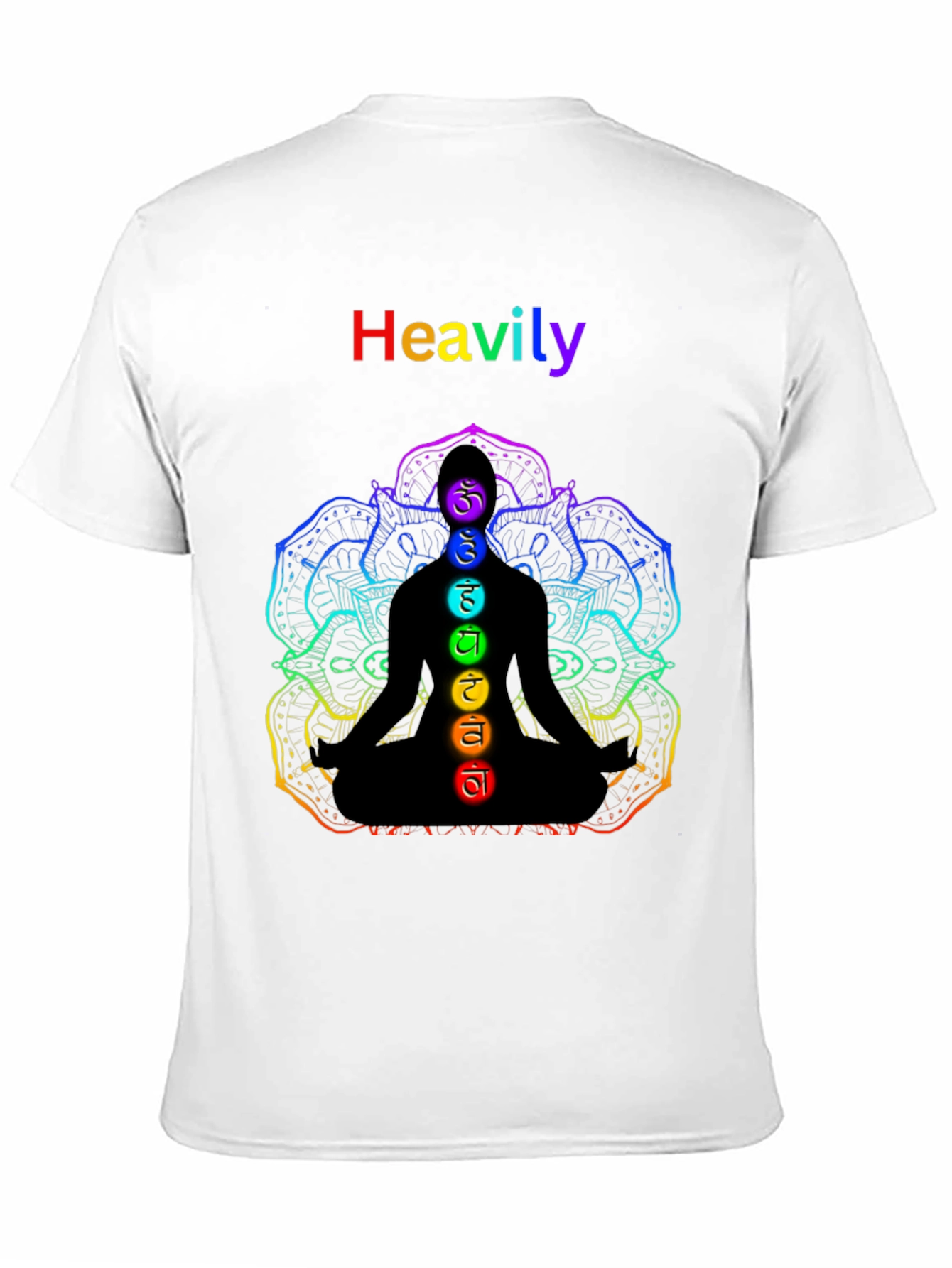 Chakra Meditation T-Shirt - Heavily