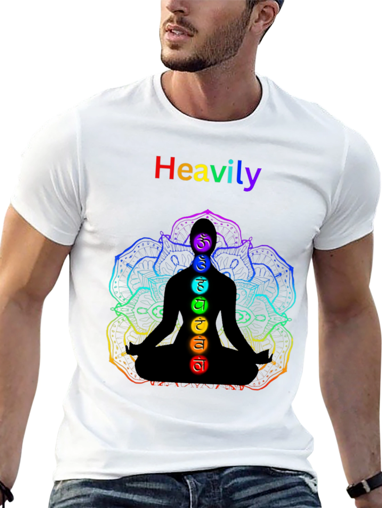 Chakra Meditation T-Shirt - Heavily