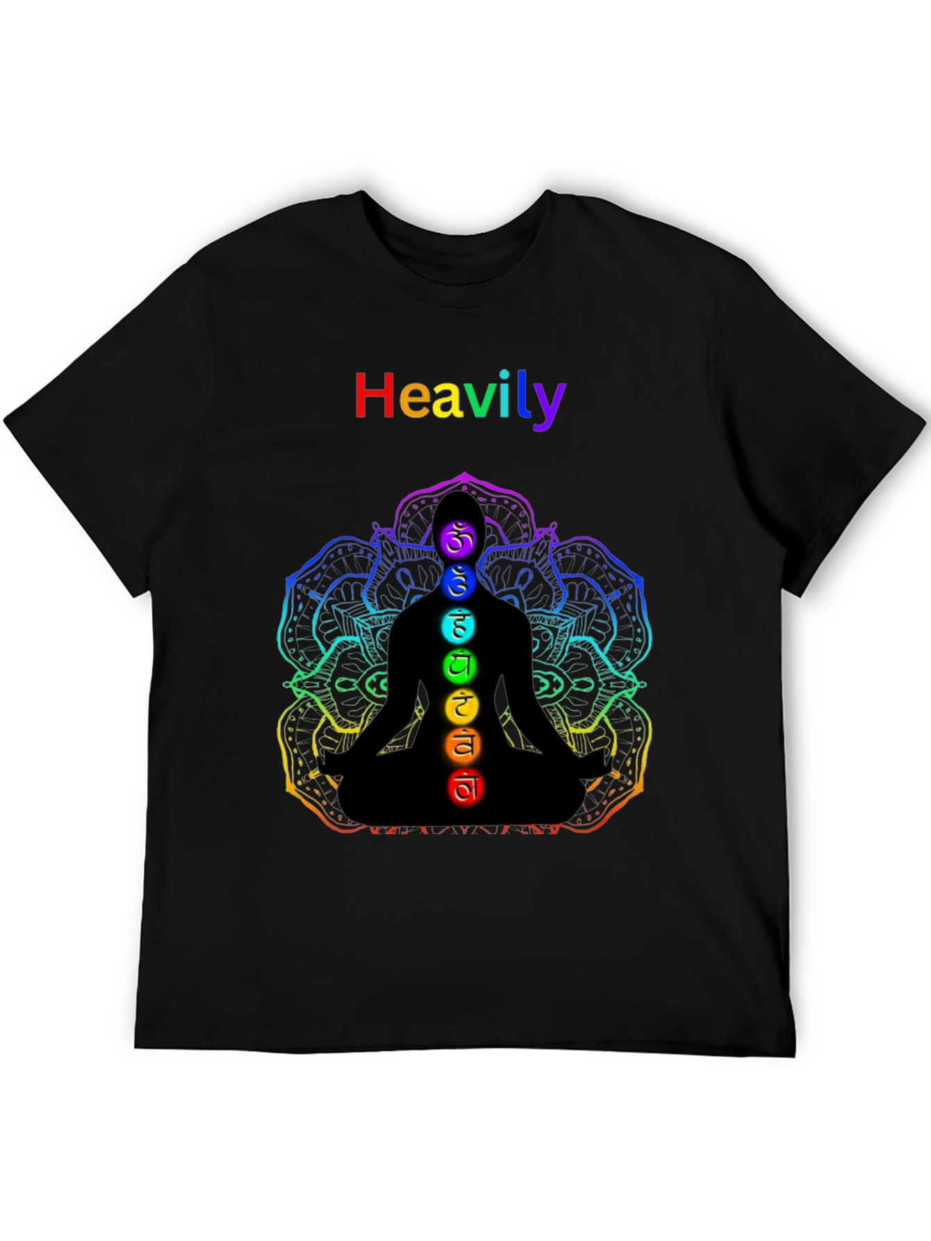Chakra Meditation T-Shirt - Heavily