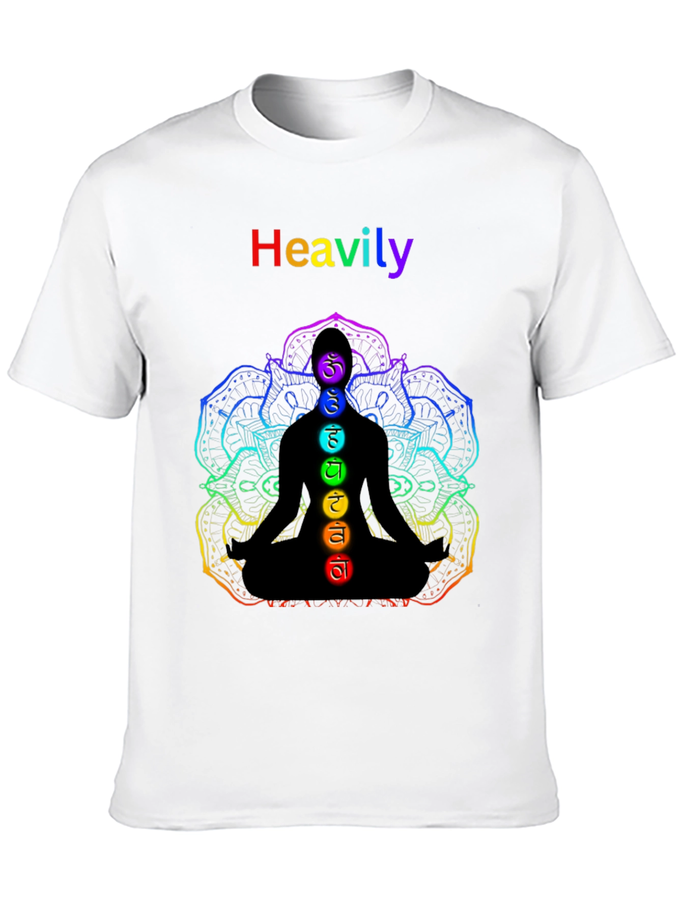 Chakra Meditation T-Shirt - Heavily