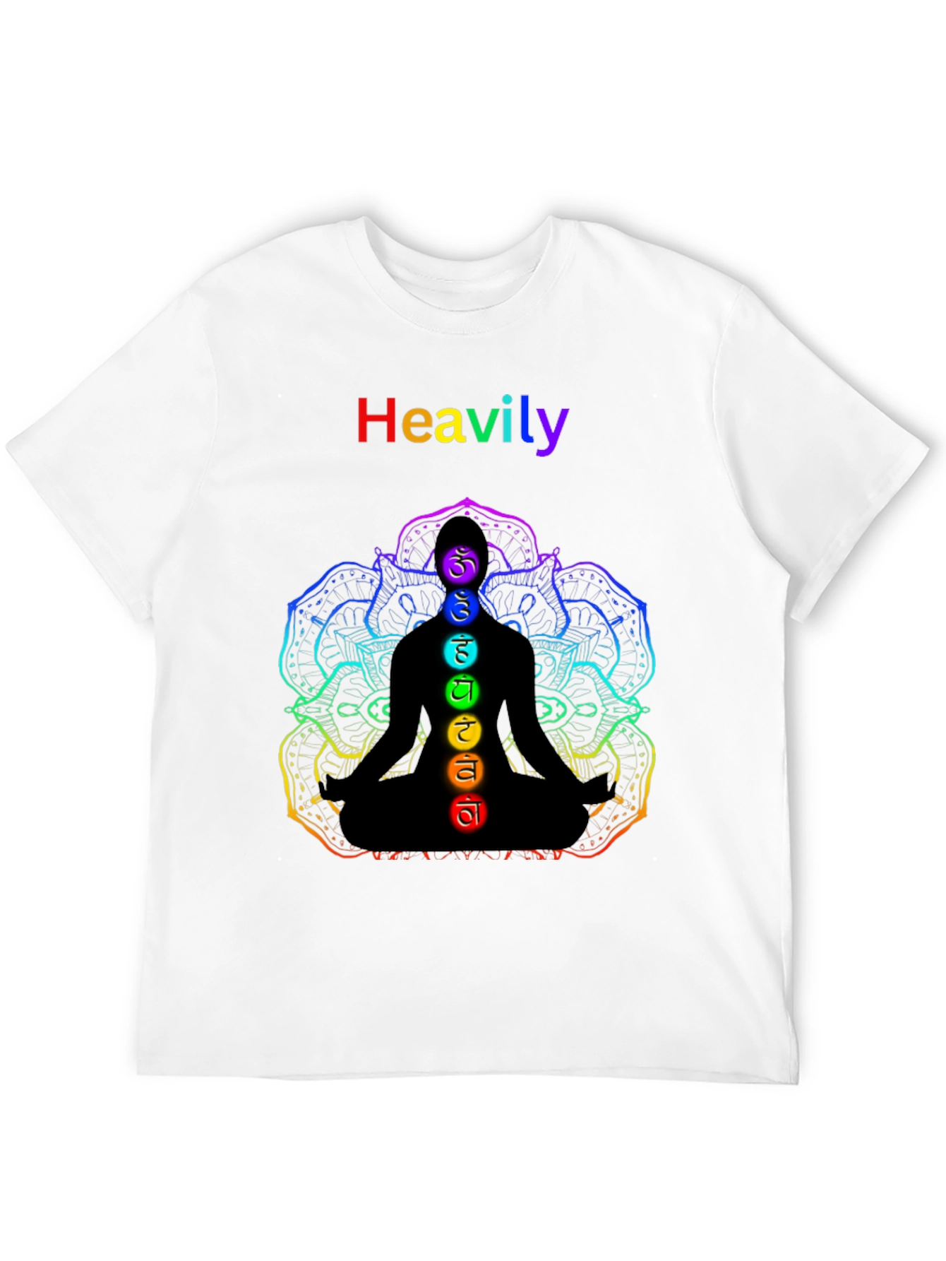 Chakra Meditation T-Shirt - Heavily