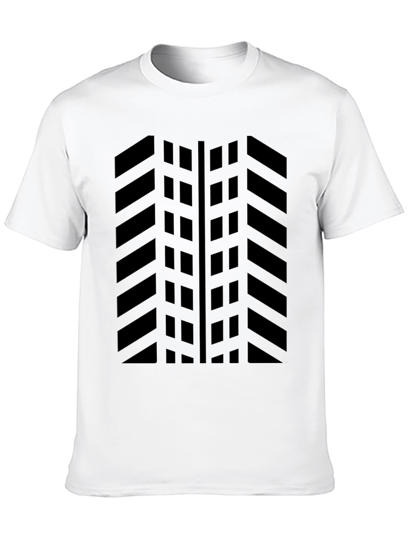 Black Tire Tread Pattern T-Shirt - Graphic Tee