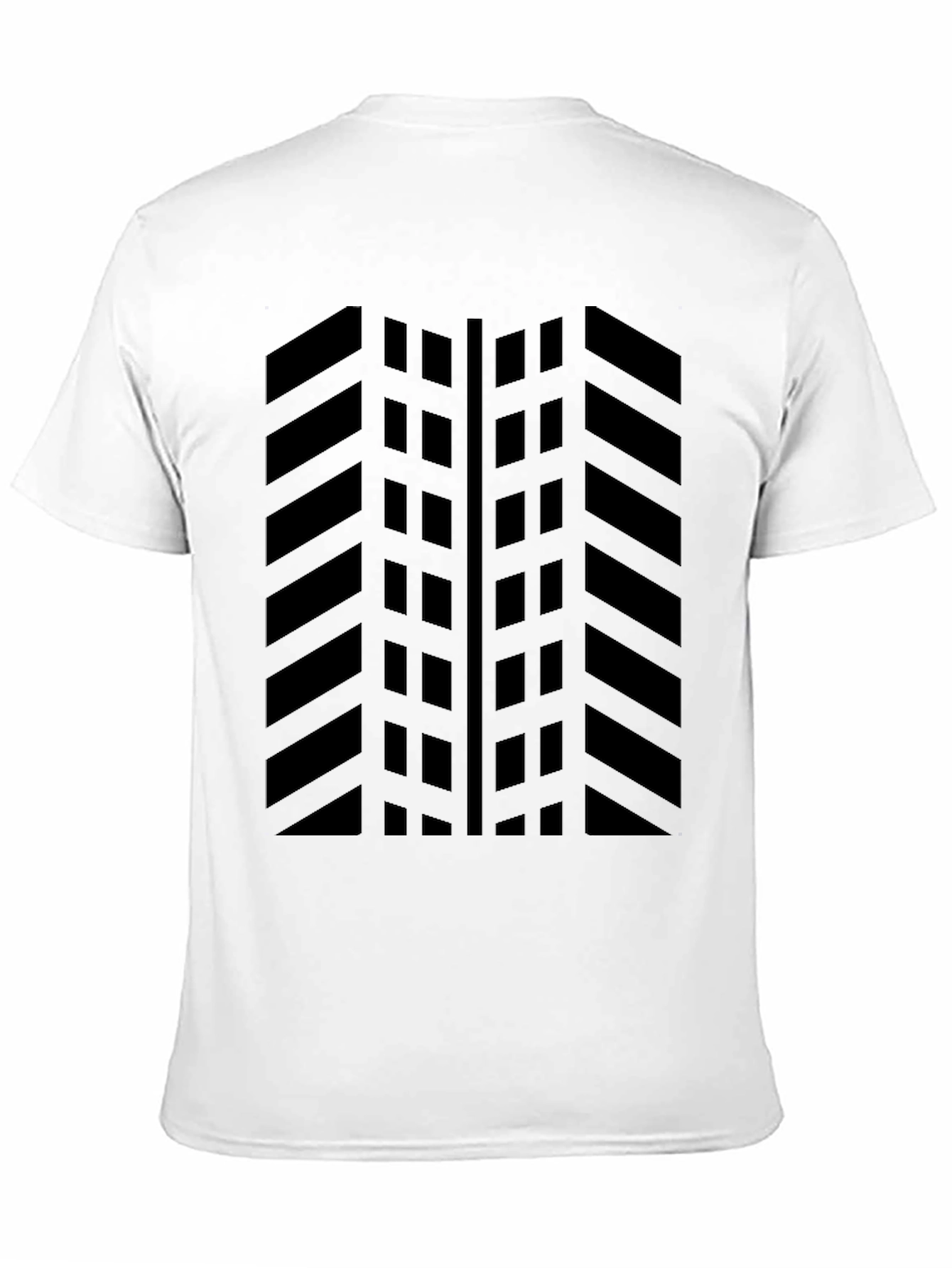 Black Tire Tread Pattern T-Shirt - Graphic Tee
