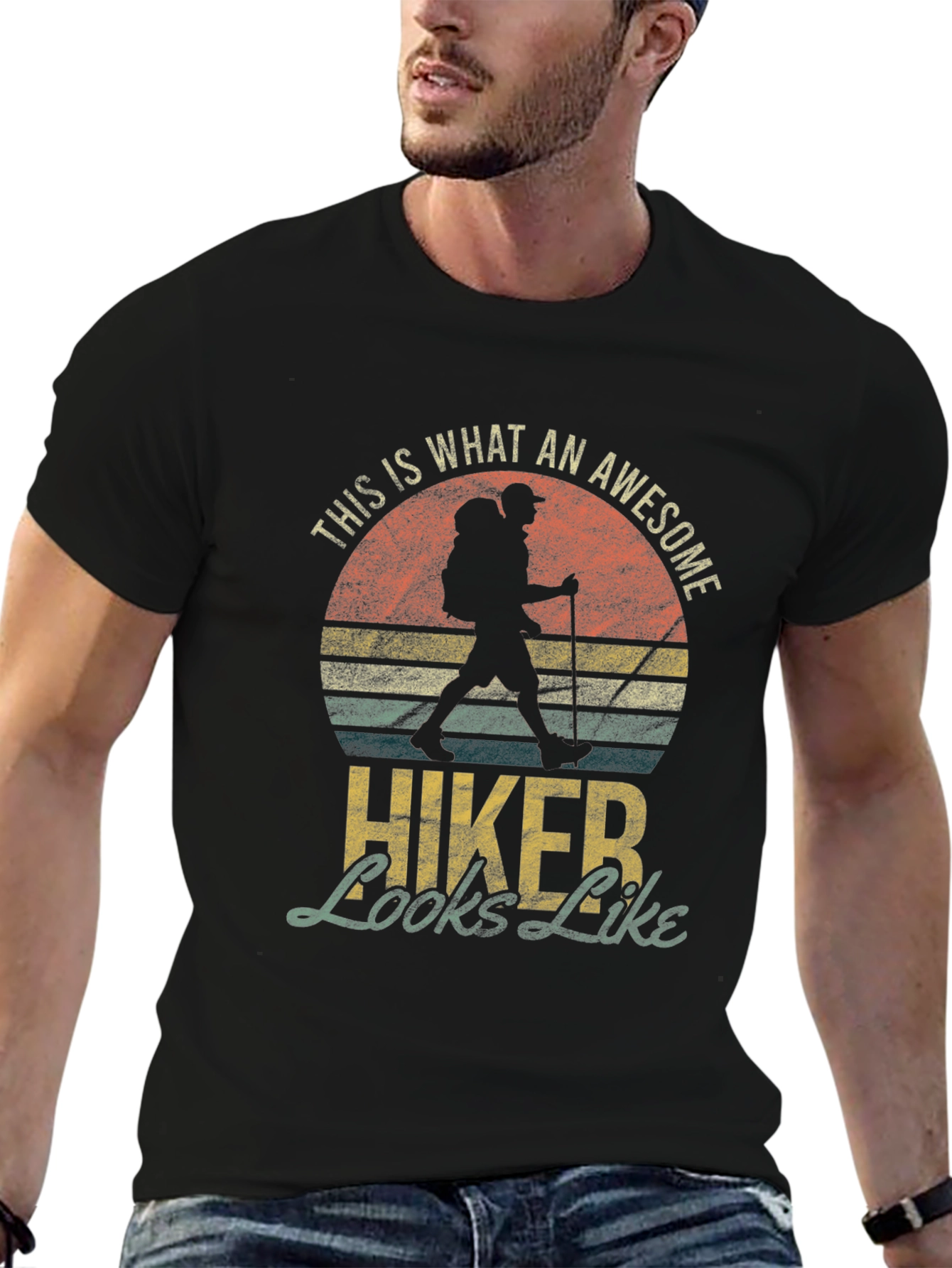 Awesome Hiker Graphic T-Shirt - Outdoor Adventure Tee