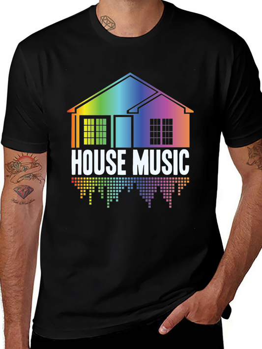 Rainbow House Music Graphic Tee