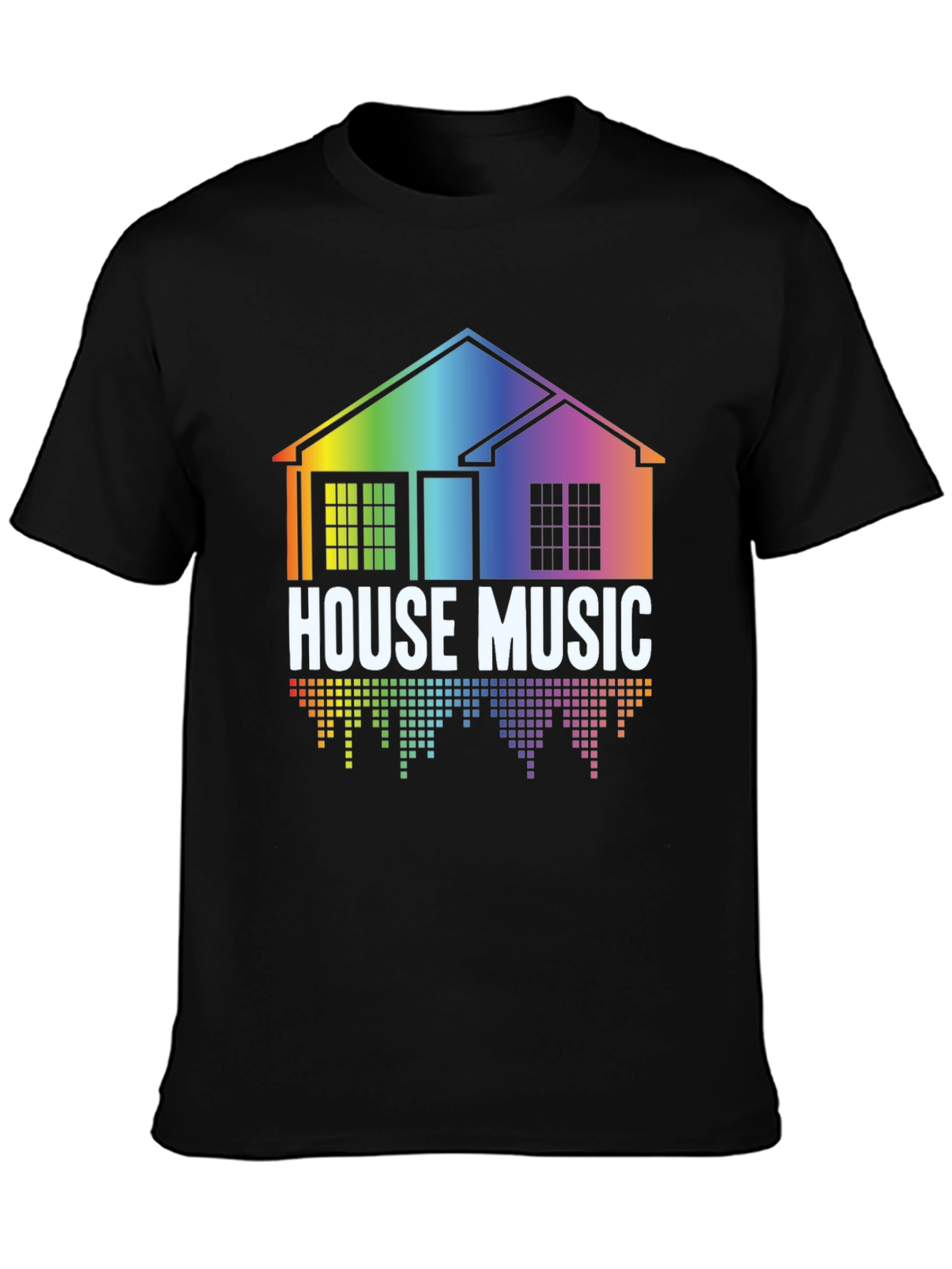Rainbow House Music Graphic Tee