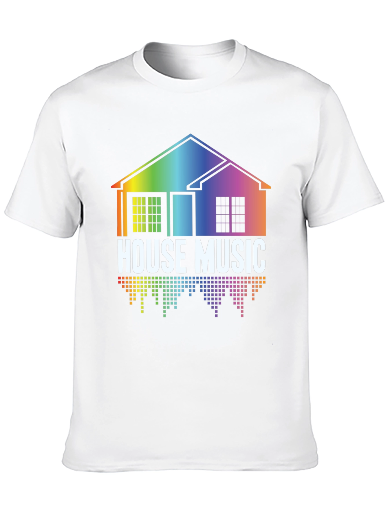 Rainbow House Music Graphic Tee