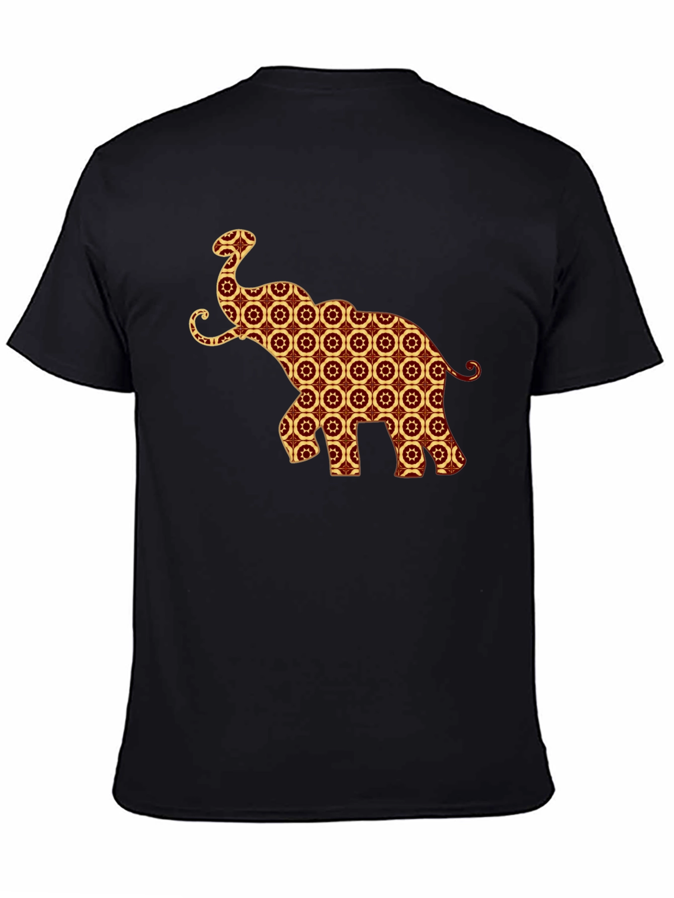 Elephant Pattern T-Shirt - Unique Graphic Tee