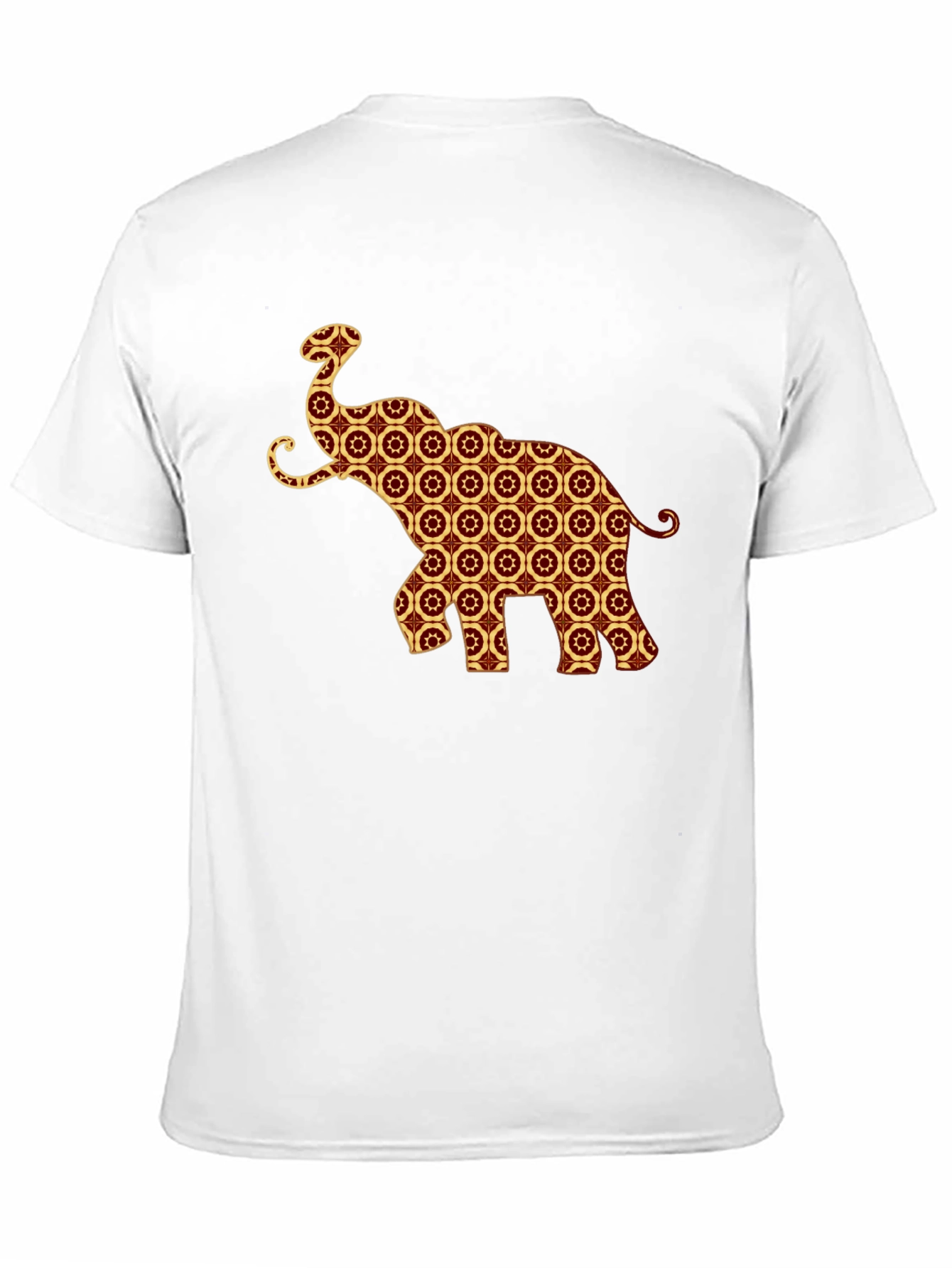 Elephant Pattern T-Shirt - Unique Graphic Tee
