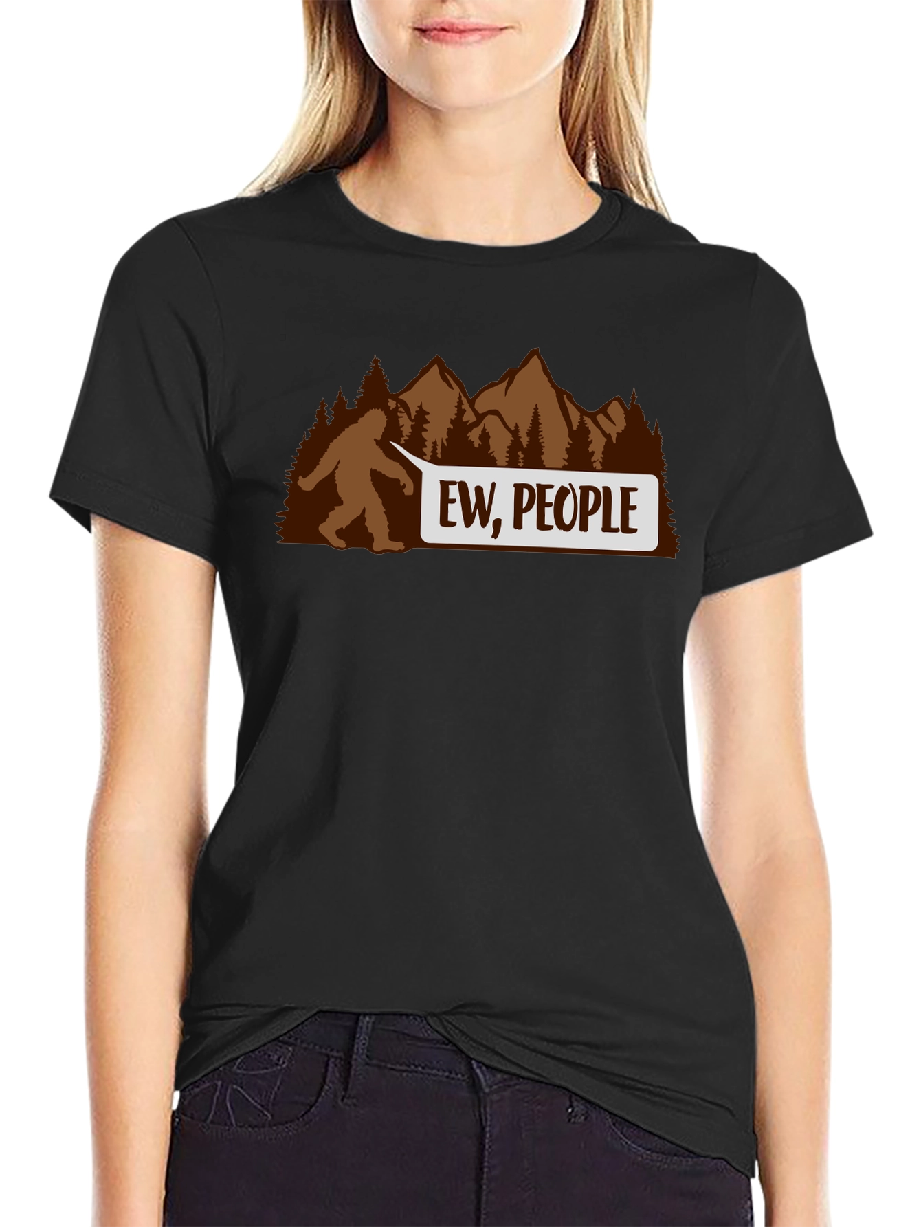 Ew People Bigfoot T-Shirt - Funny Sasquatch Tee