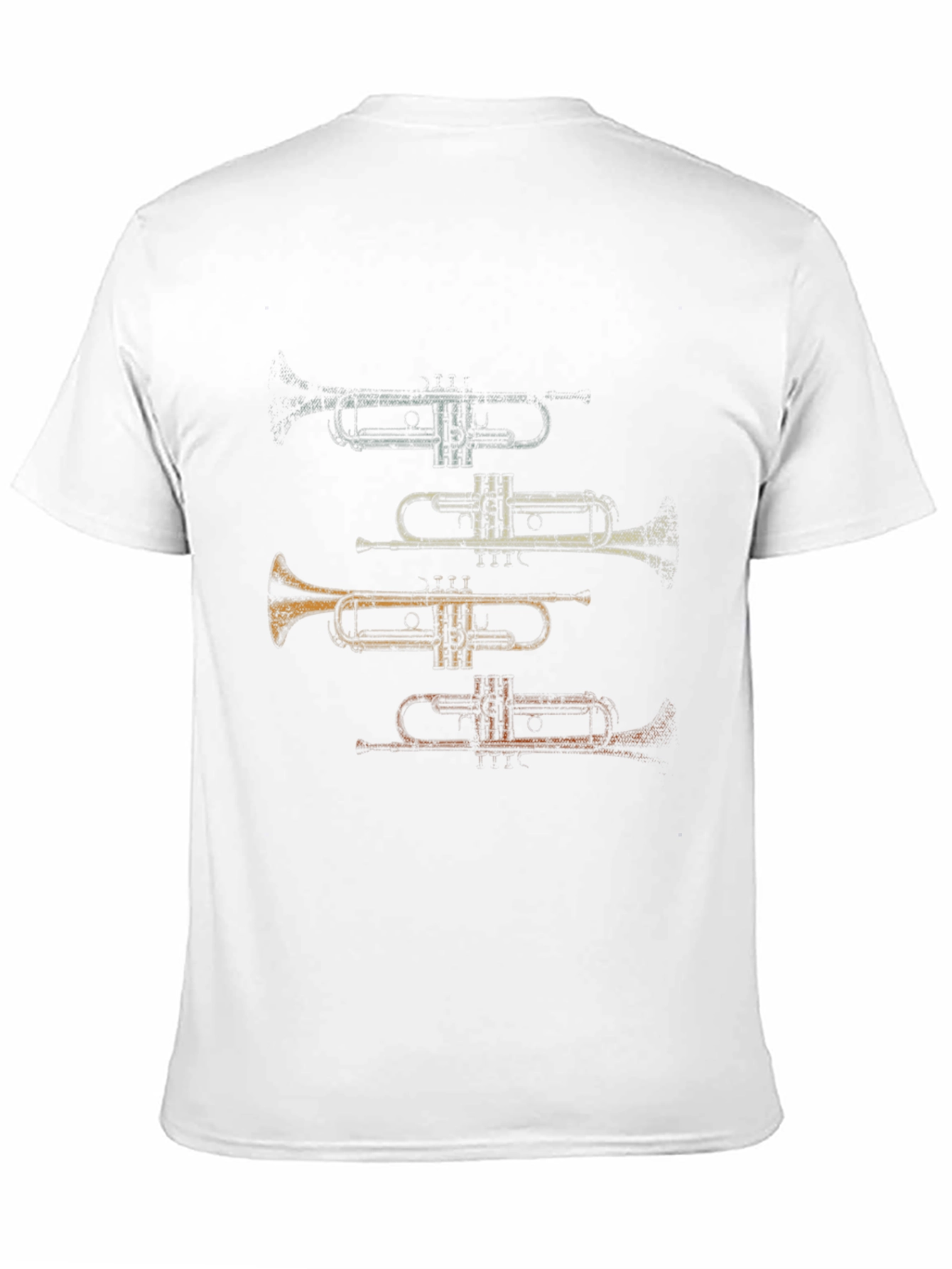Trumpet Stack Graphic Tee - Musicians Casual Wear