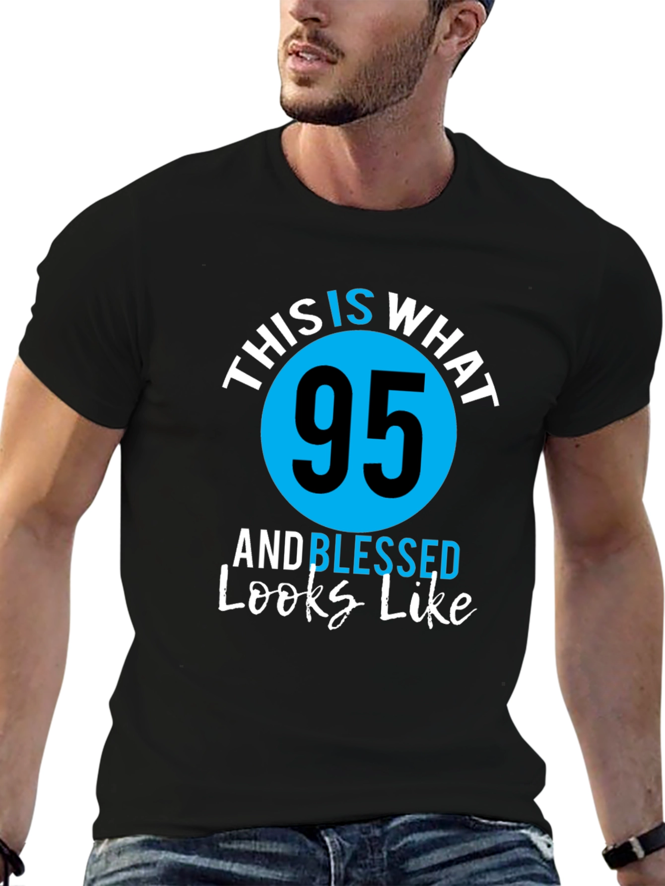 95 and Blessed Birthday T-Shirt