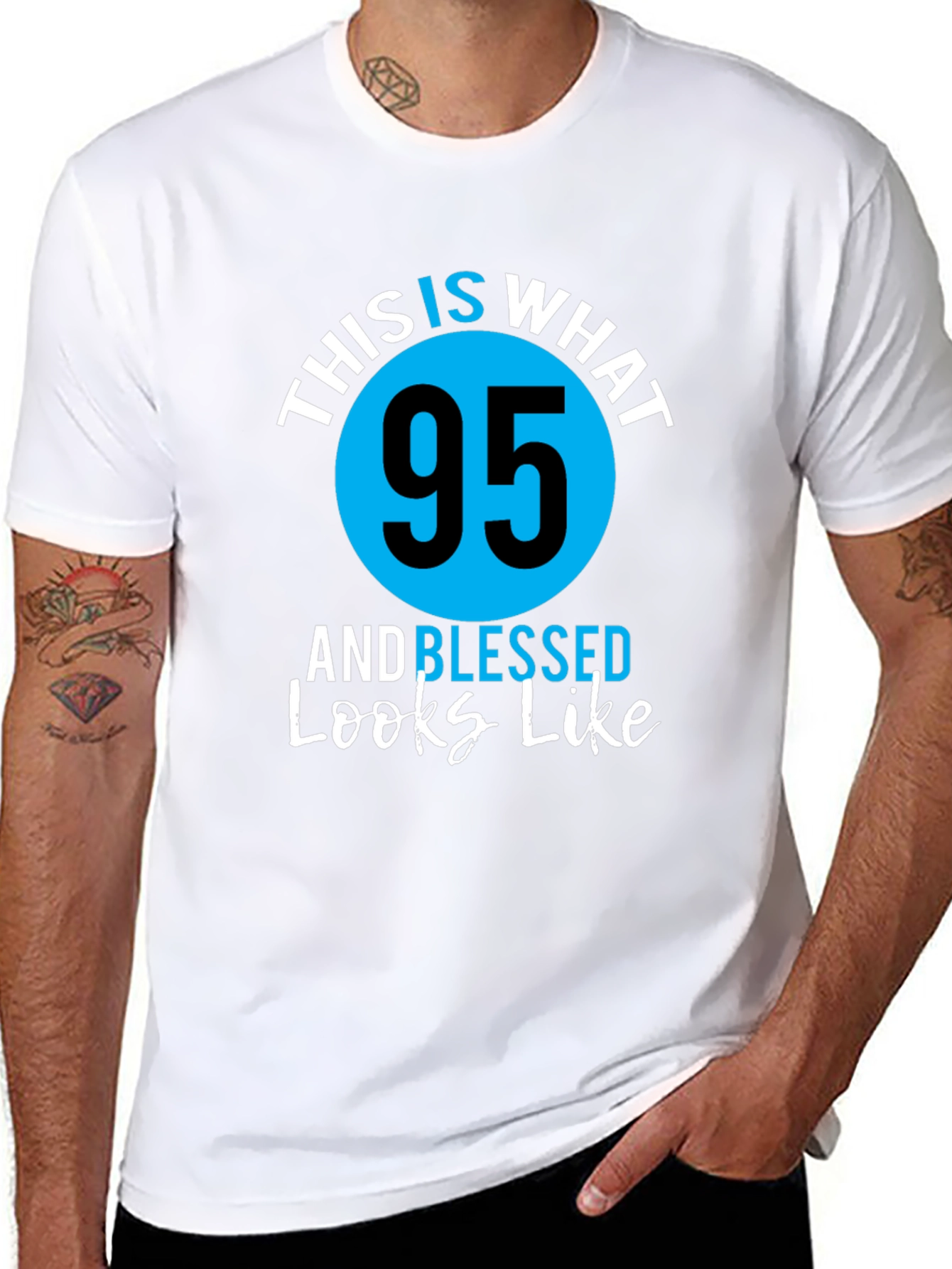 95 and Blessed Birthday T-Shirt