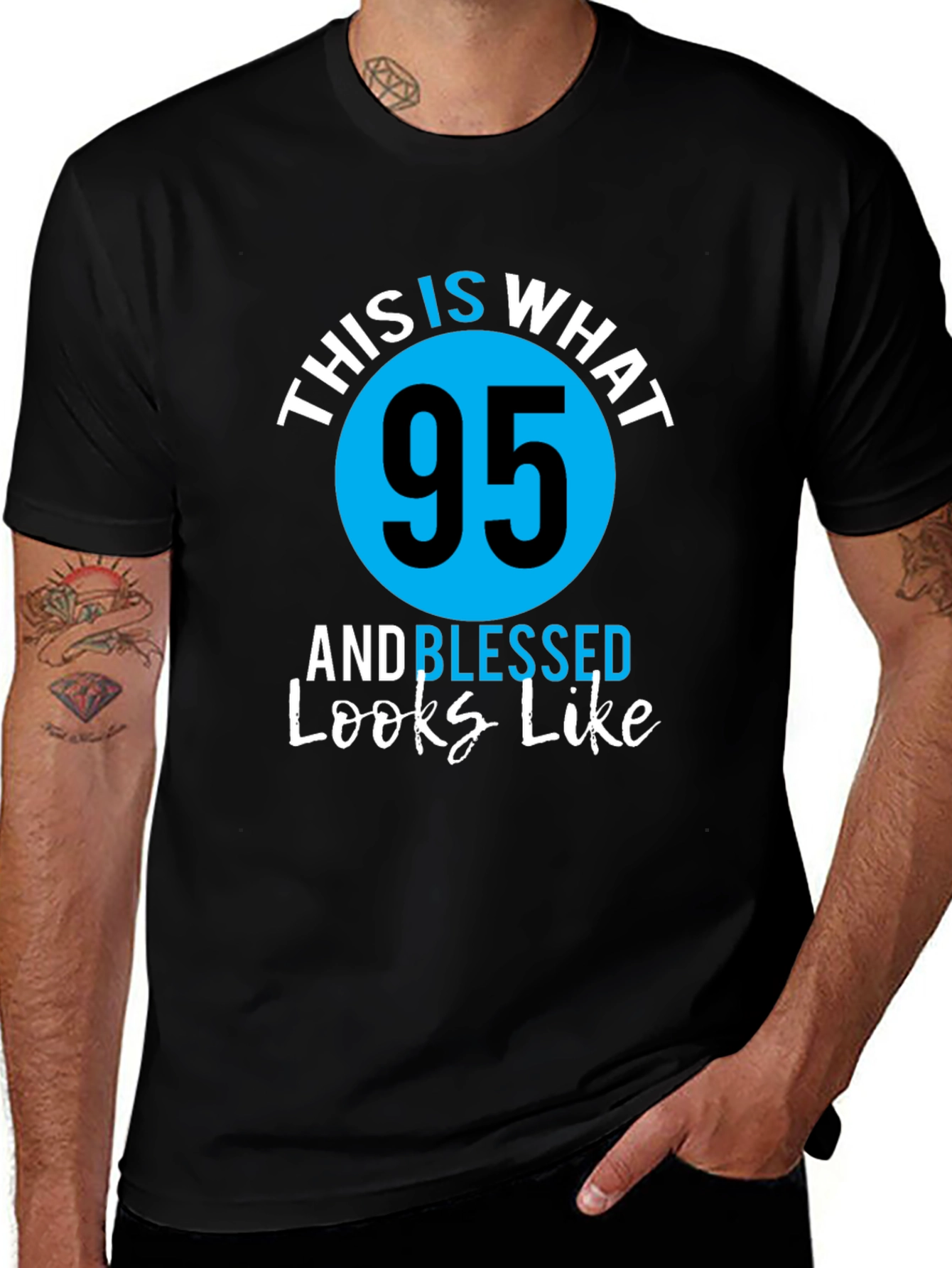 95 and Blessed Birthday T-Shirt