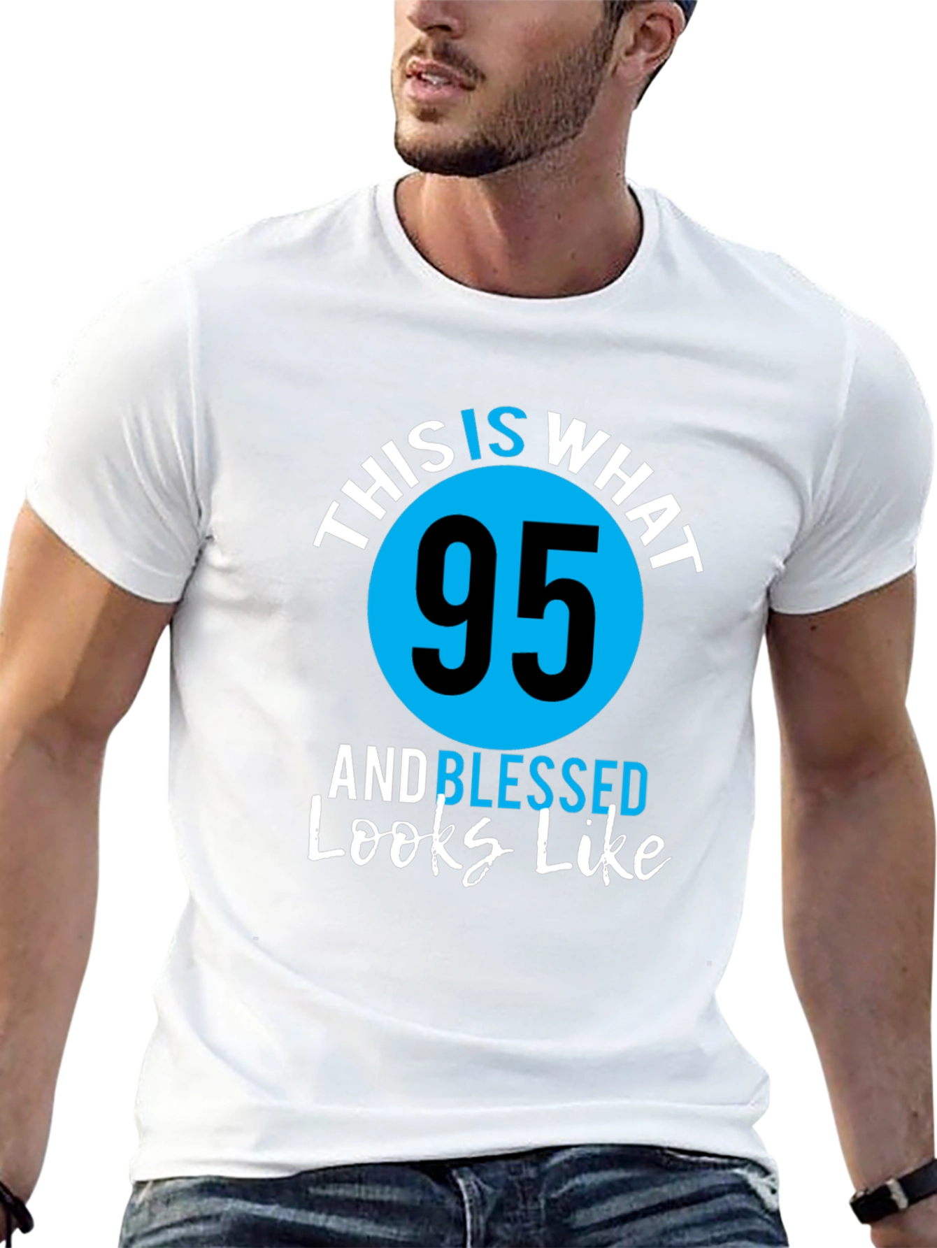 95 and Blessed Birthday T-Shirt