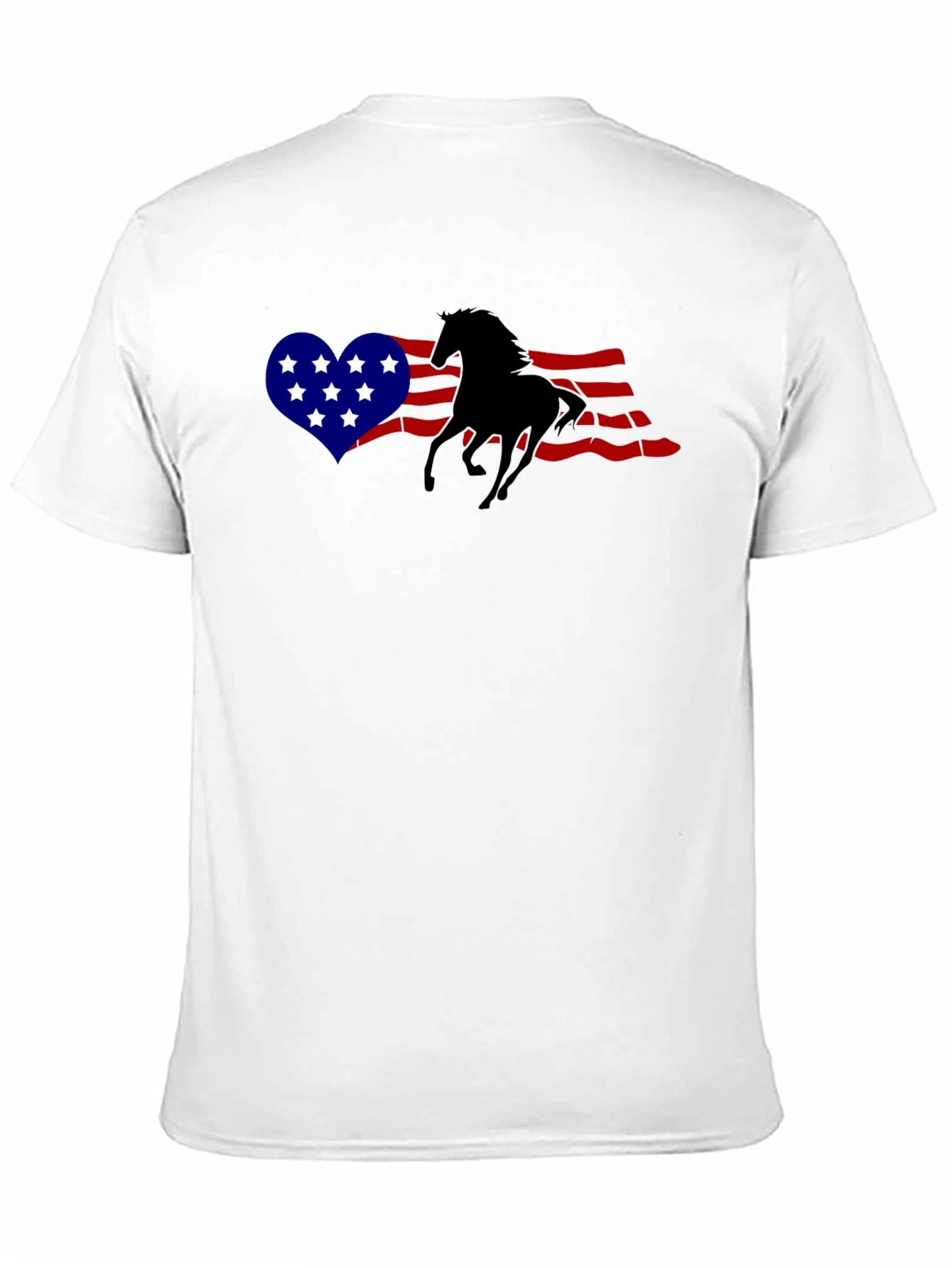Patriotic Horse Silhouette T-Shirt