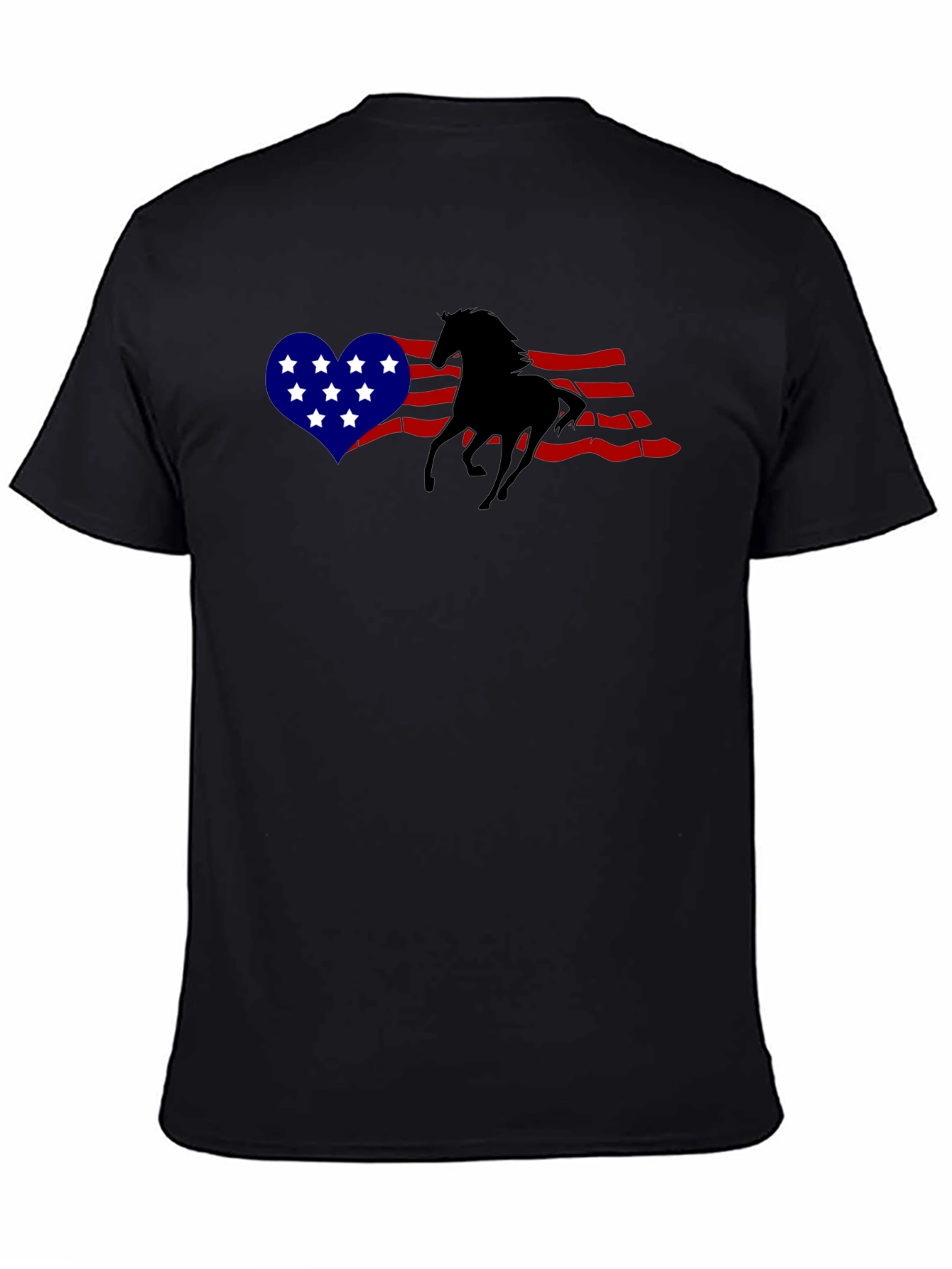 Patriotic Horse Silhouette T-Shirt