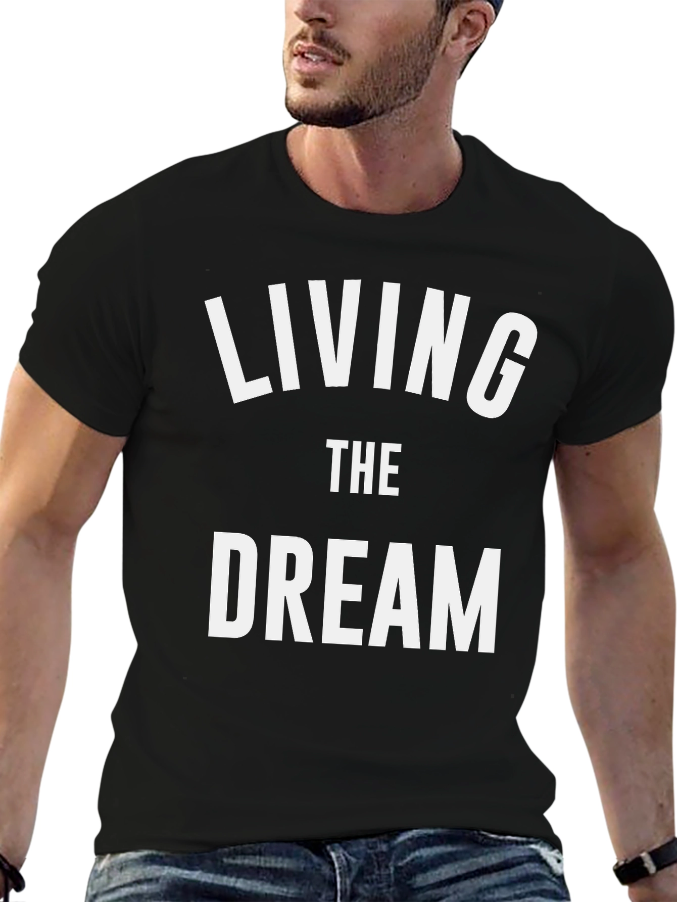 Living The Dream Graphic Tee Shirt