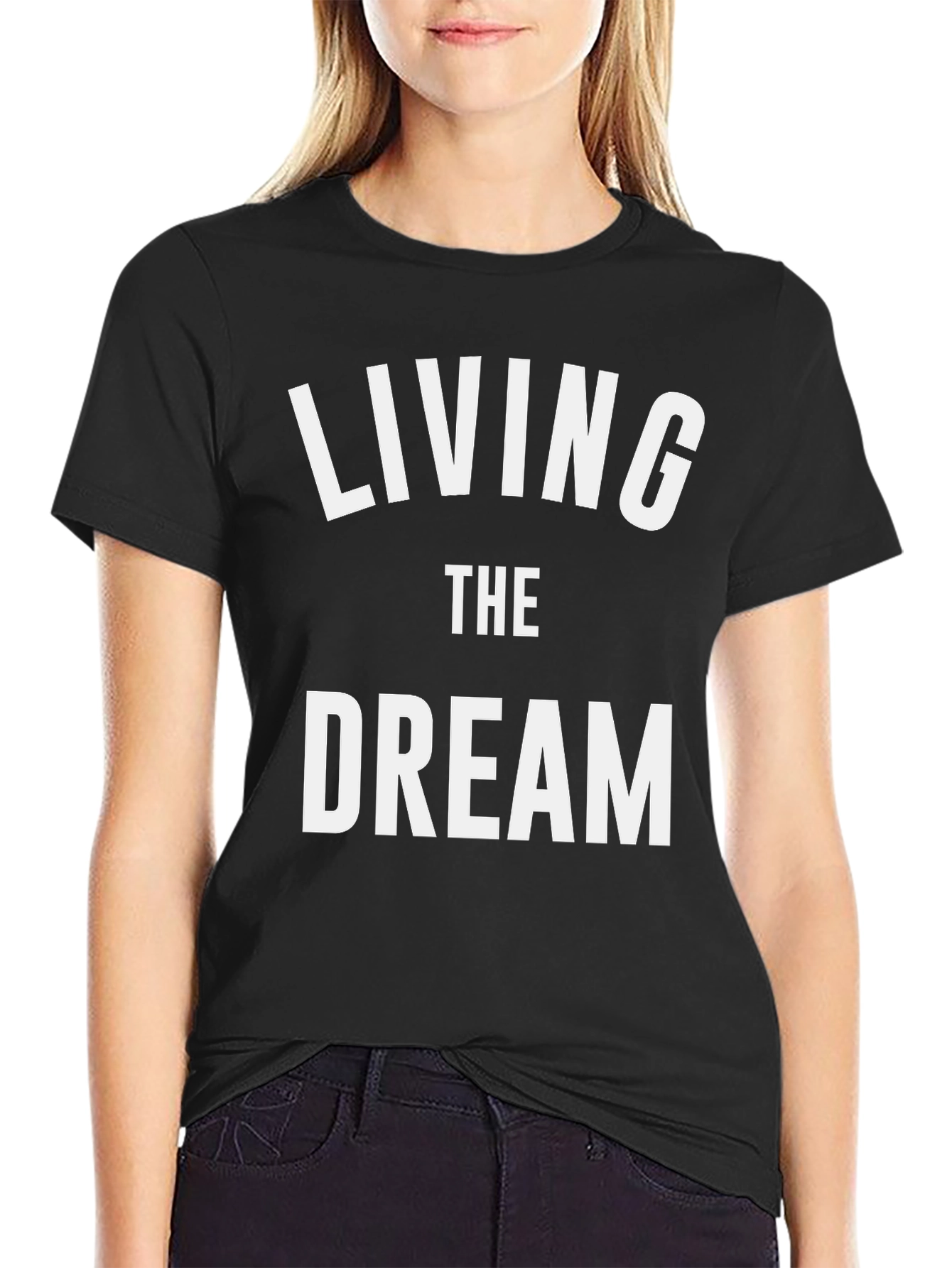 Living The Dream Graphic Tee Shirt