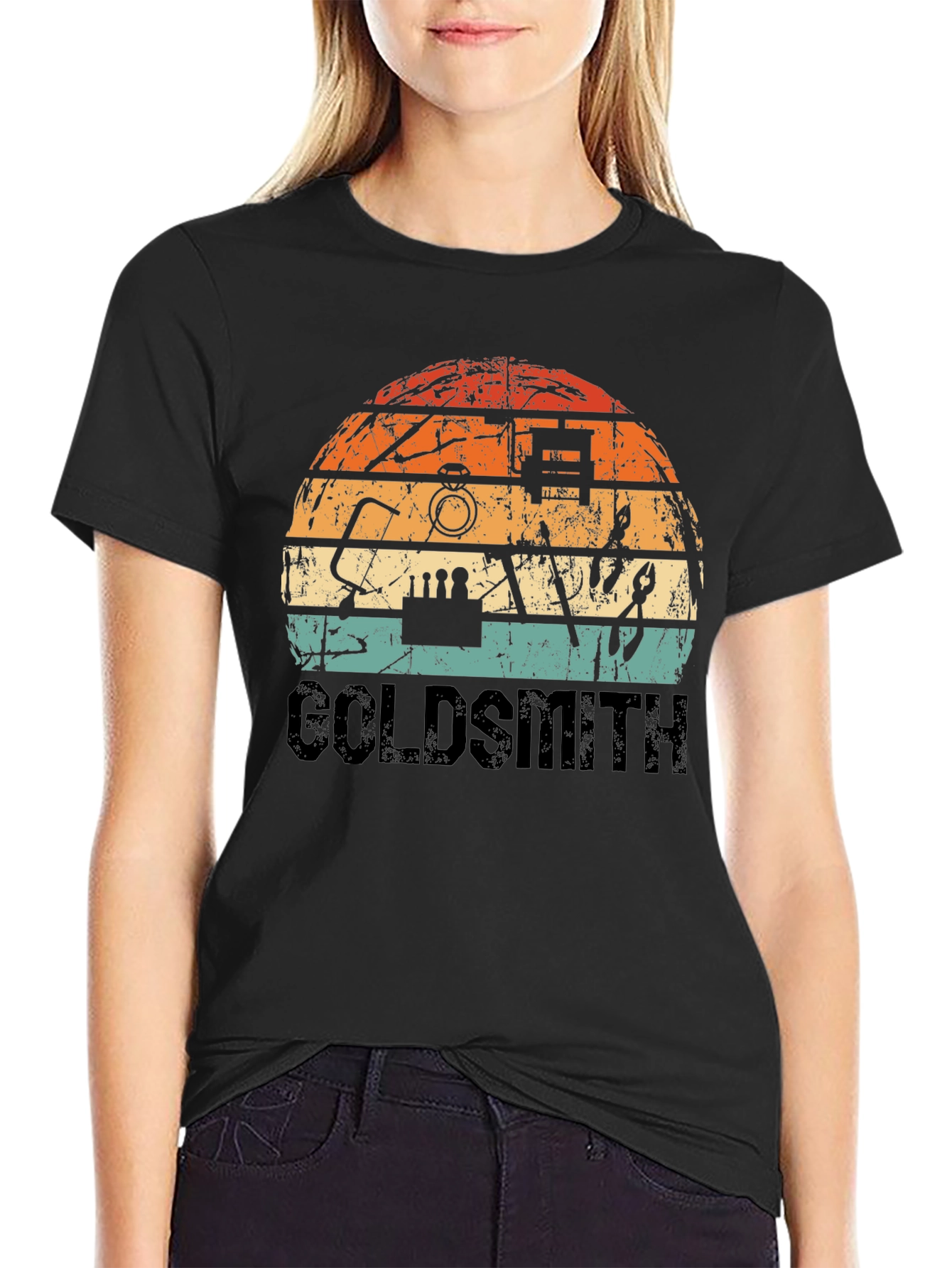 Goldsmith Retro Style Black T-Shirt