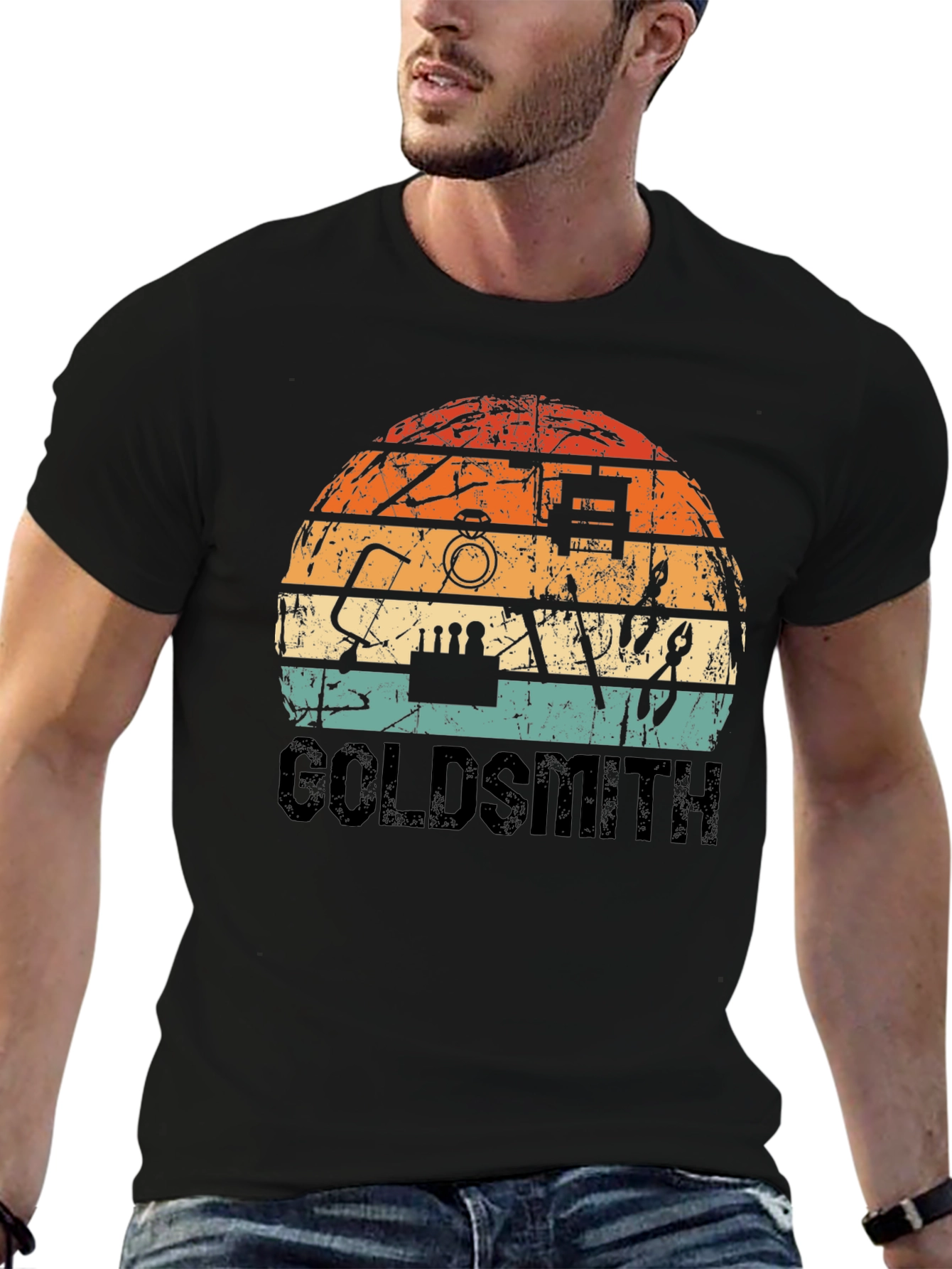 Goldsmith Retro Style Black T-Shirt