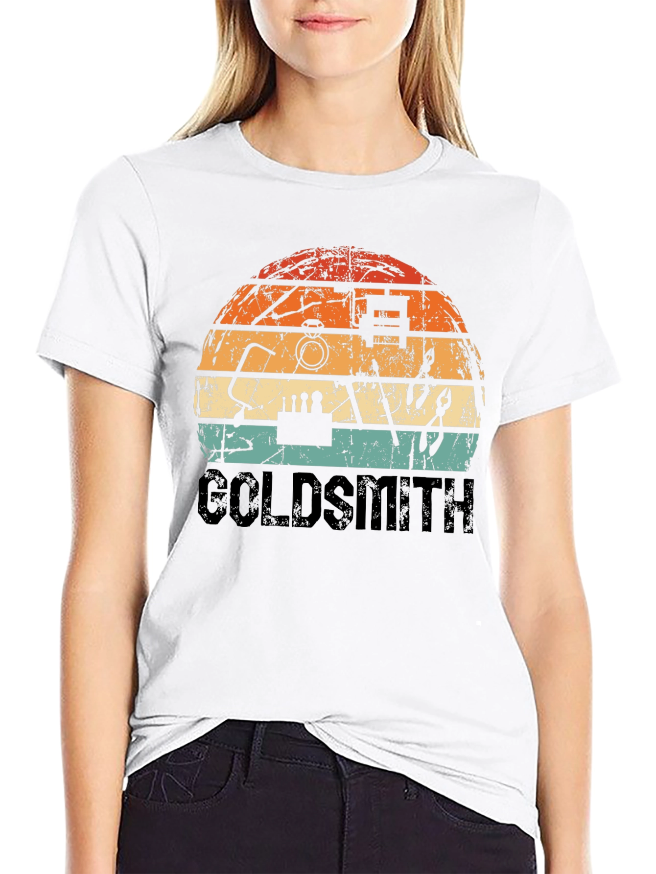 Goldsmith Retro Style Black T-Shirt