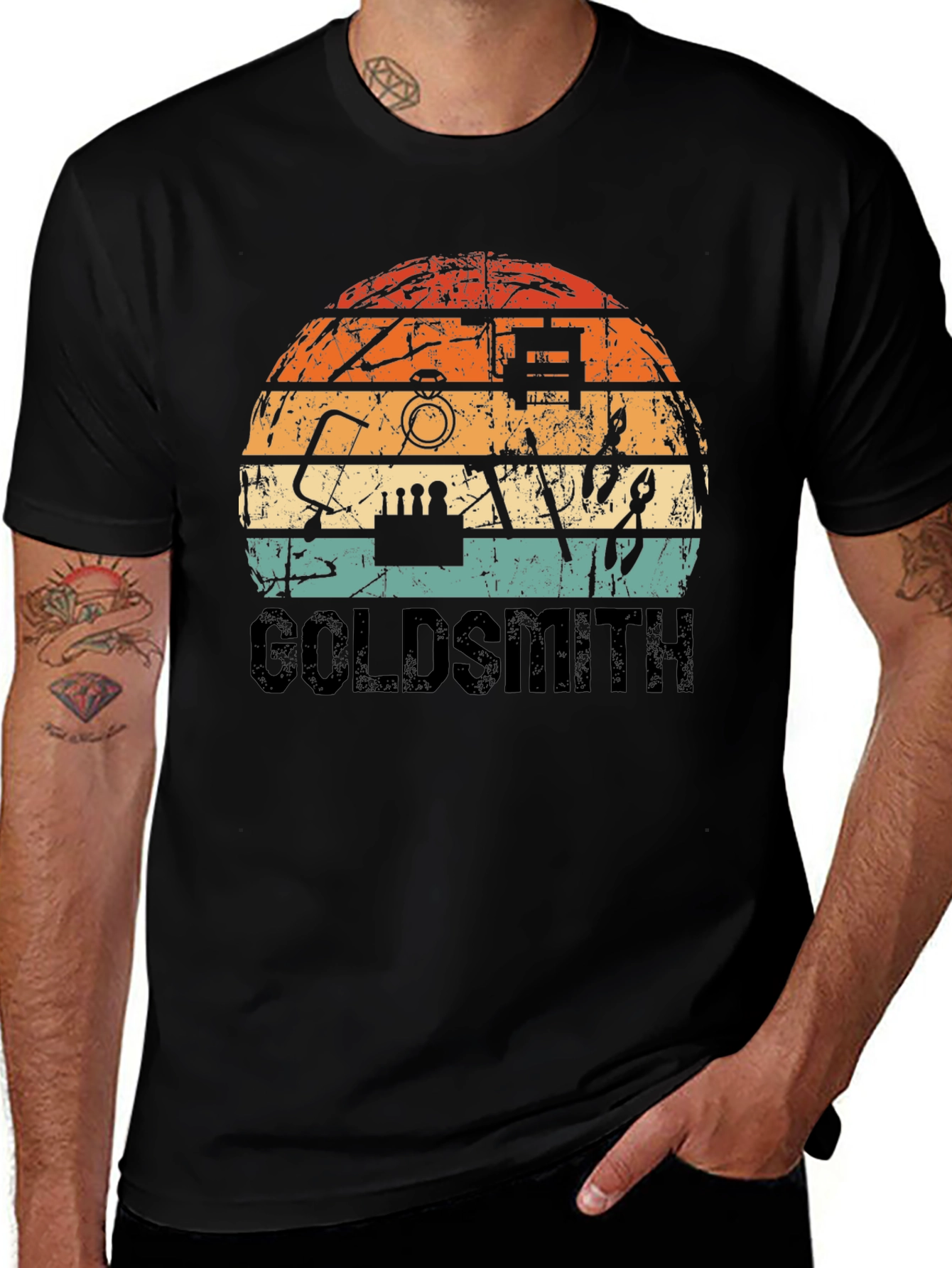 Goldsmith Retro Style Black T-Shirt