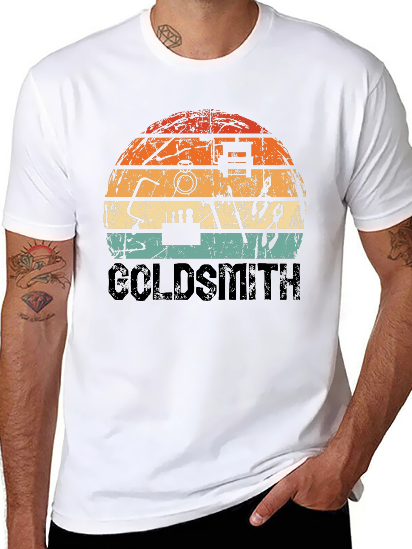 Goldsmith Retro Style Black T-Shirt