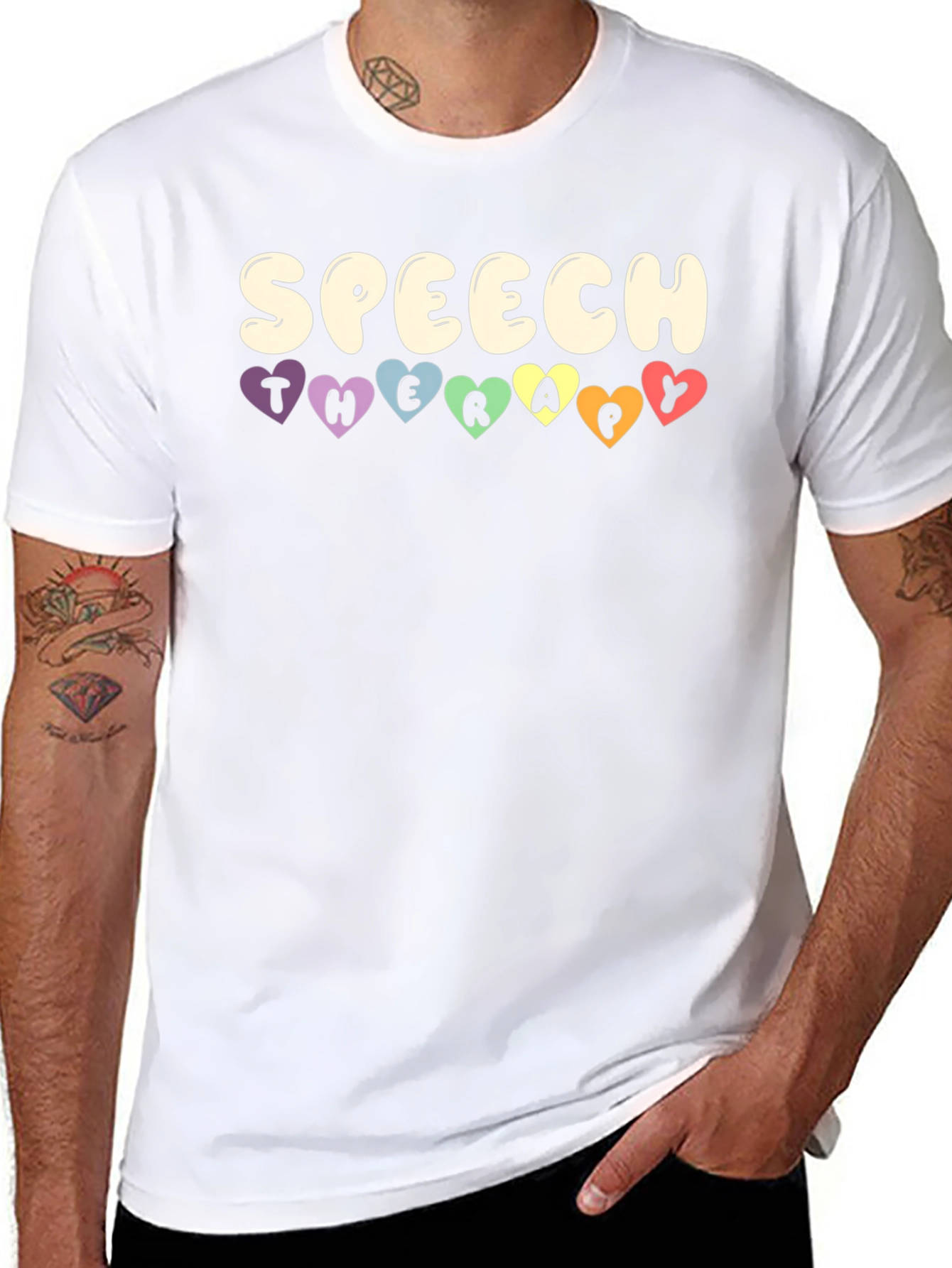 Speech Therapy Heart T-Shirt - Cute Therapist Tee