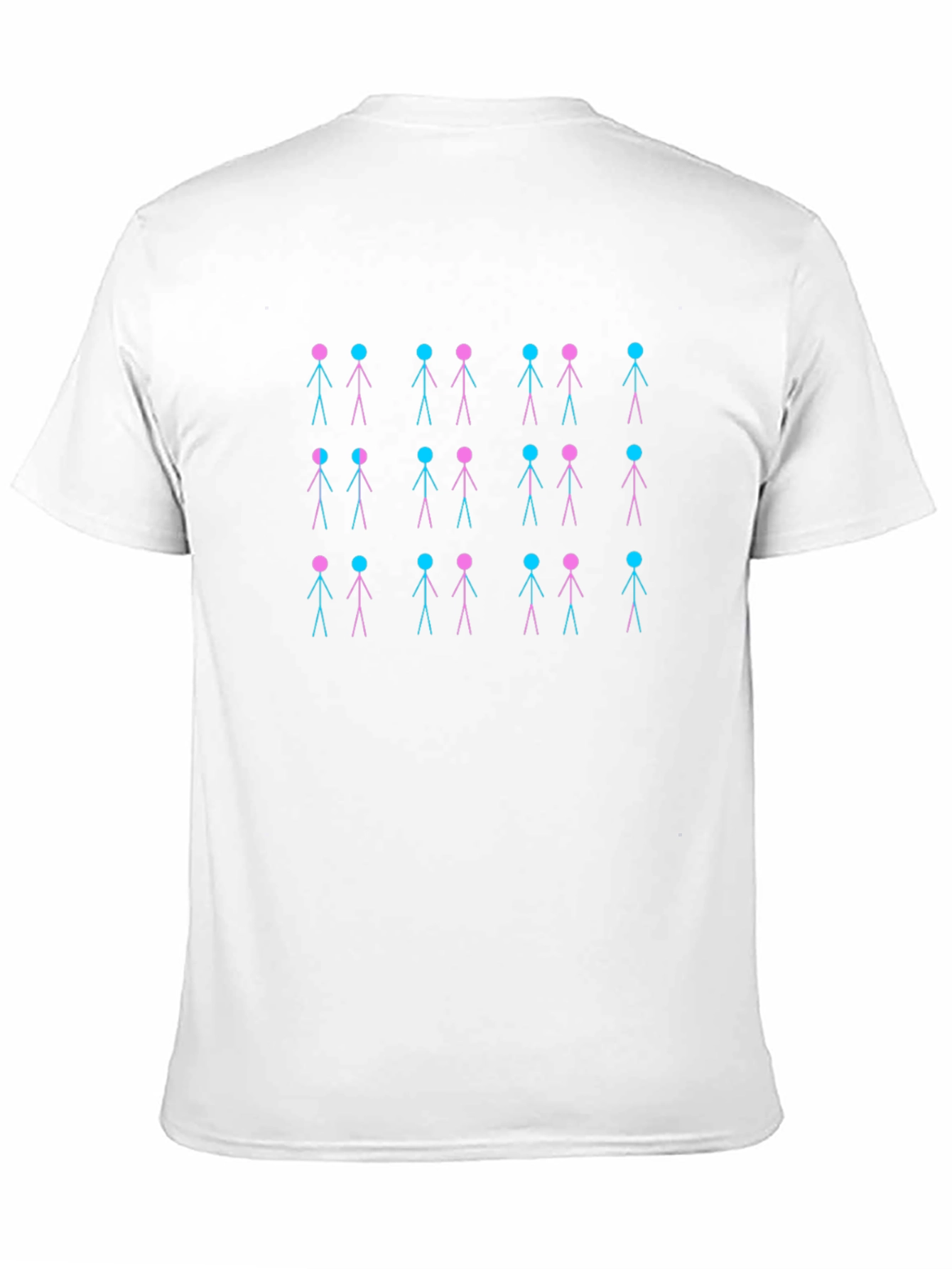 Unique Stick Figure Pattern Tee