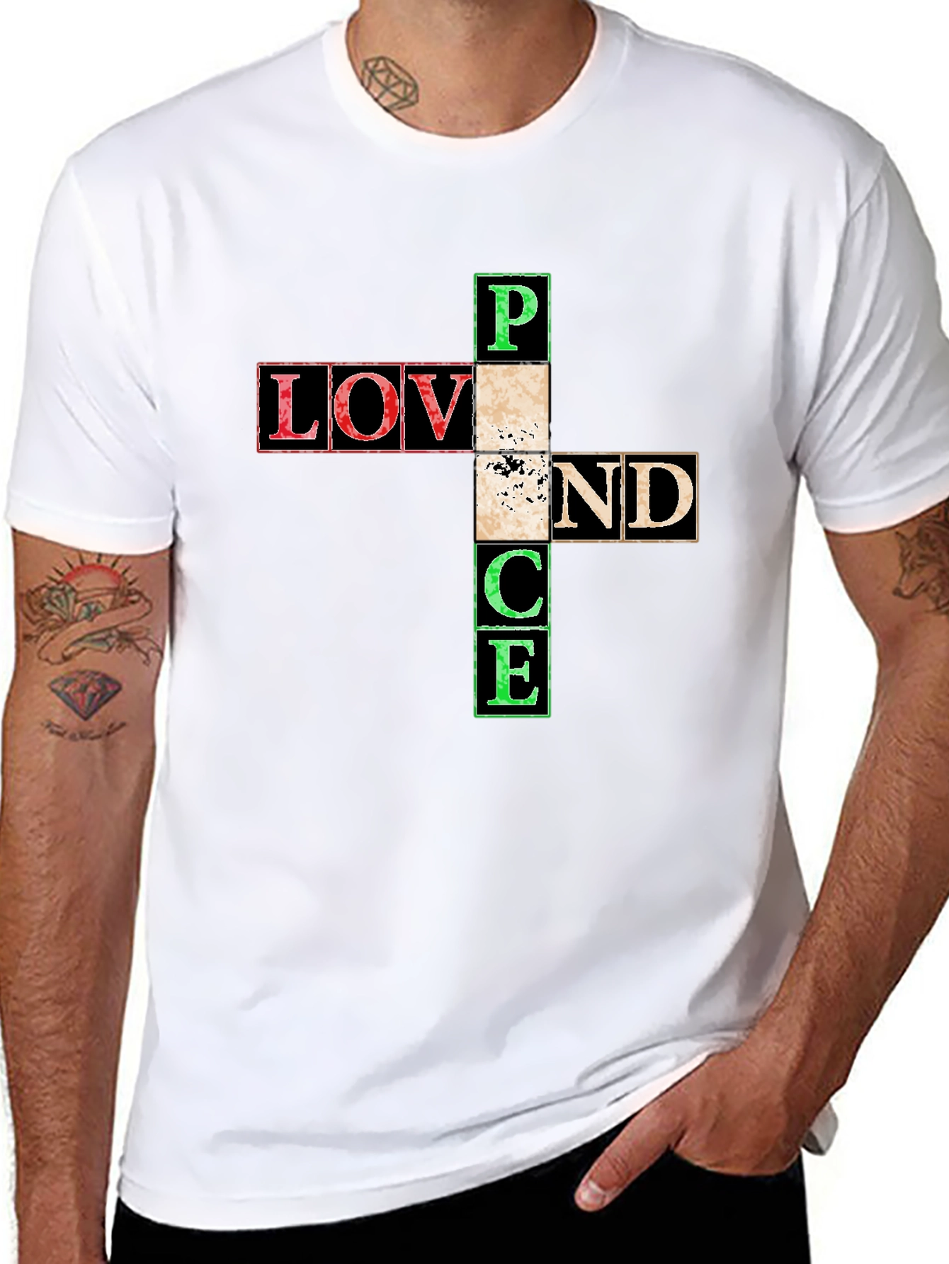 Love and Peace Graphic T-Shirt