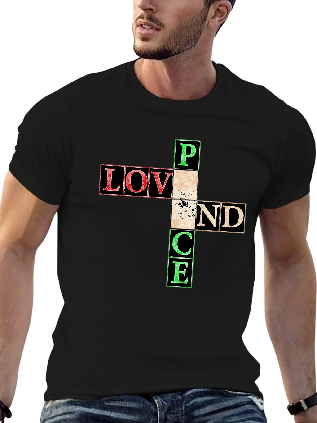 Love and Peace Graphic T-Shirt