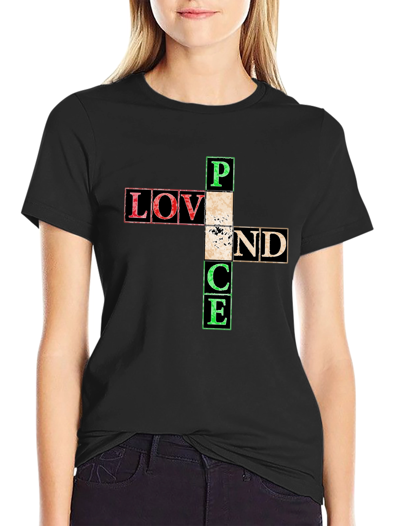 Love and Peace Graphic T-Shirt