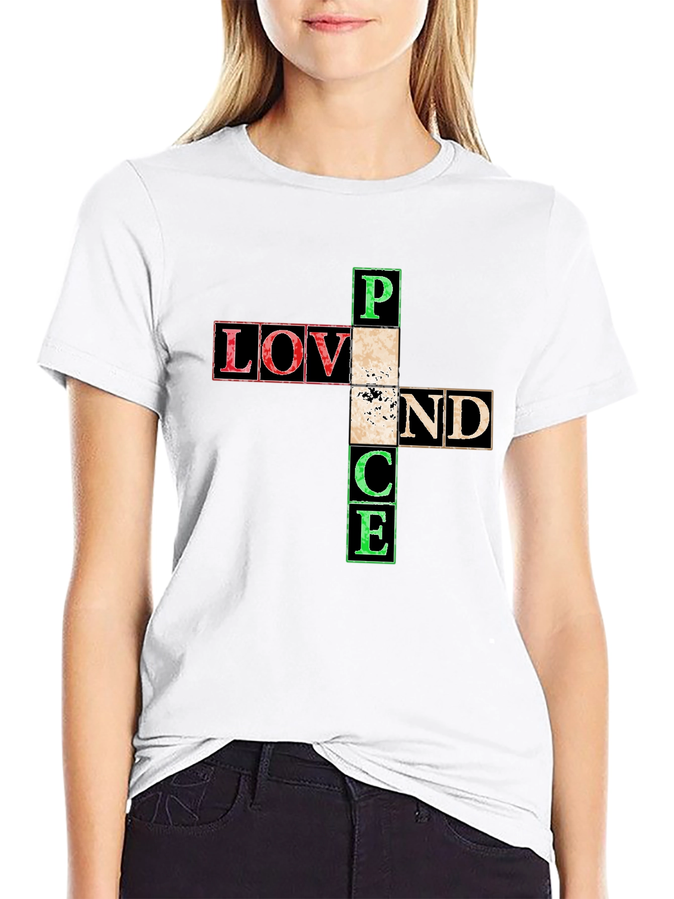 Love and Peace Graphic T-Shirt