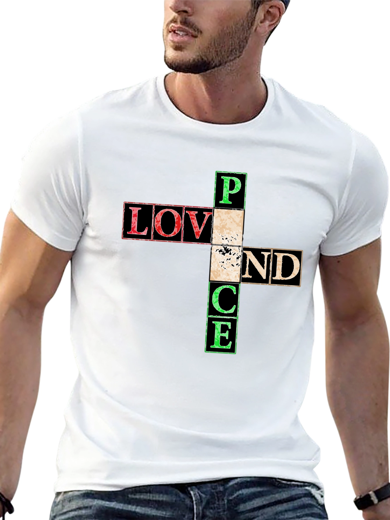 Love and Peace Graphic T-Shirt