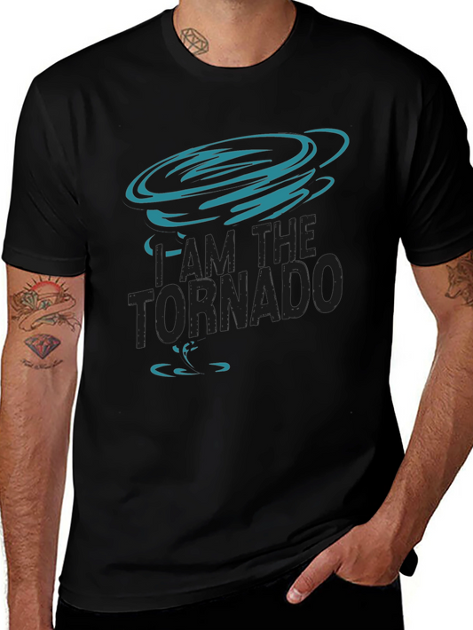 I am the Tornado Graphic T-Shirt - Black