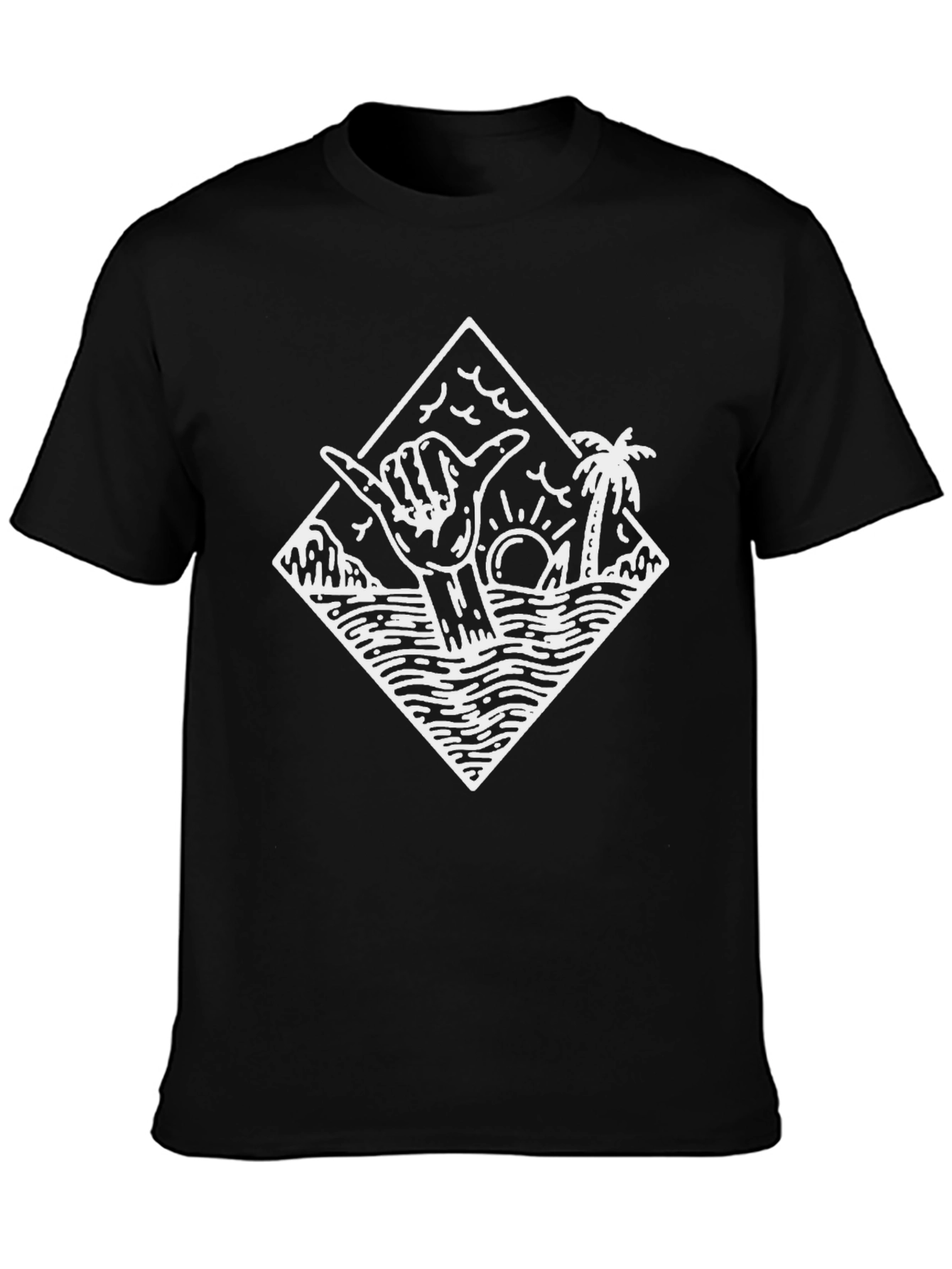 Shaka Hand Graphic Tee - Island Vibes