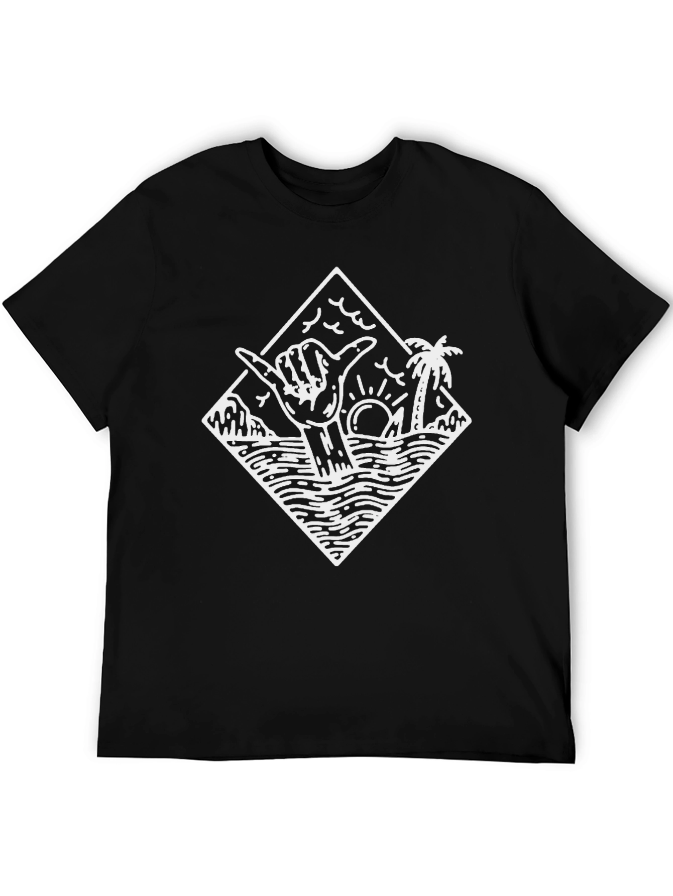 Shaka Hand Graphic Tee - Island Vibes